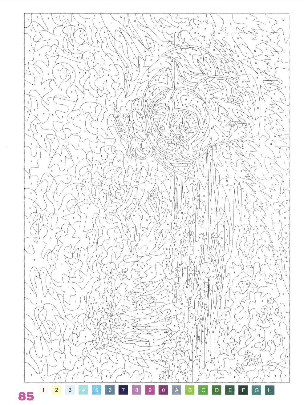 Раскраска Аниме по номерам 85