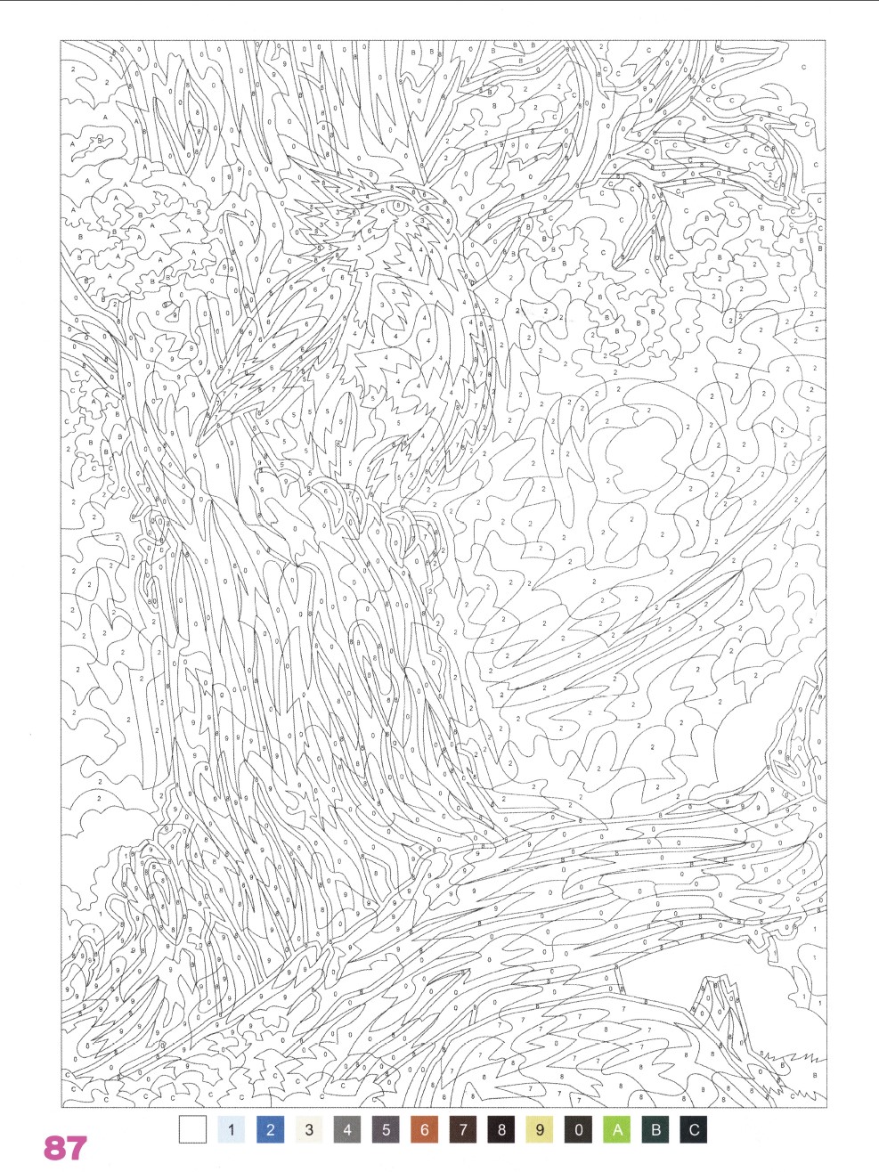 Раскраска Аниме по номерам 87