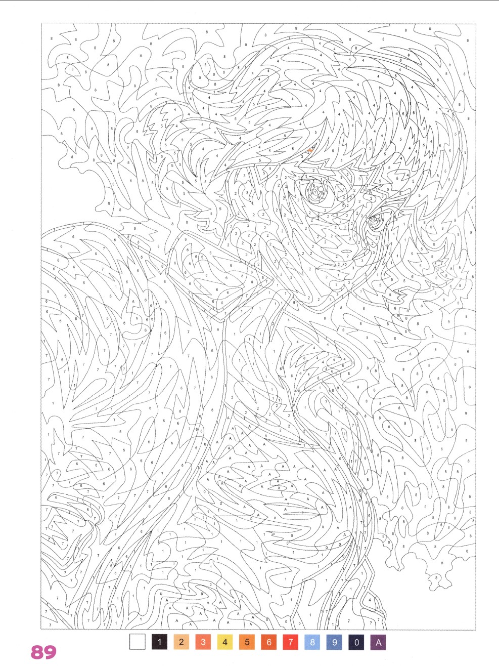 Раскраска Аниме по номерам 89