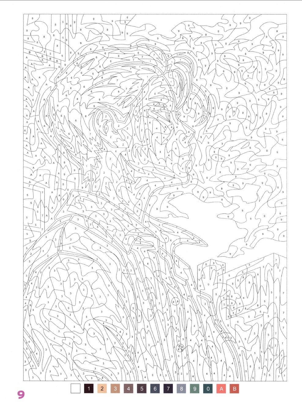 Раскраска Аниме по номерам 9