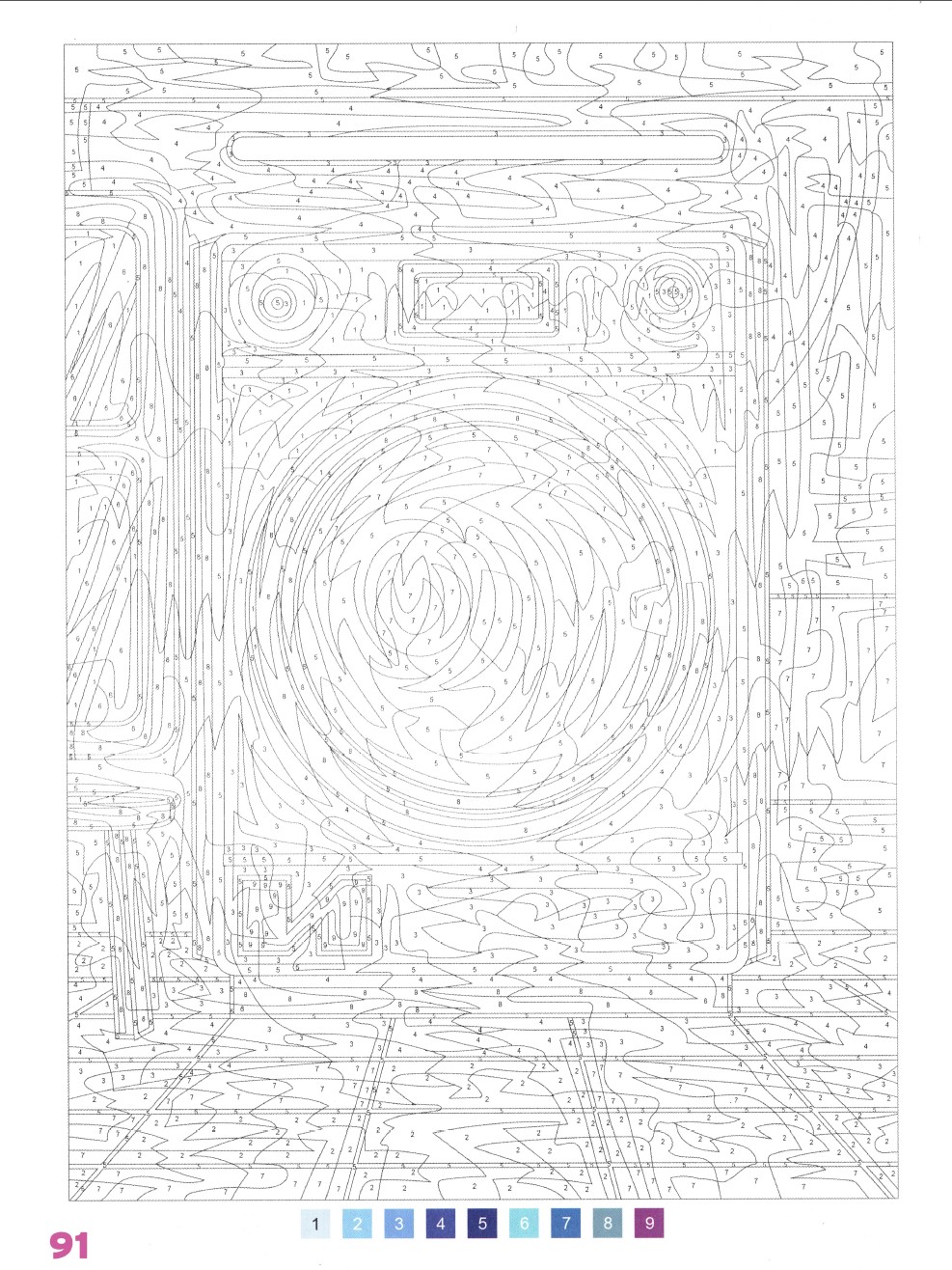 Раскраска Аниме по номерам 91