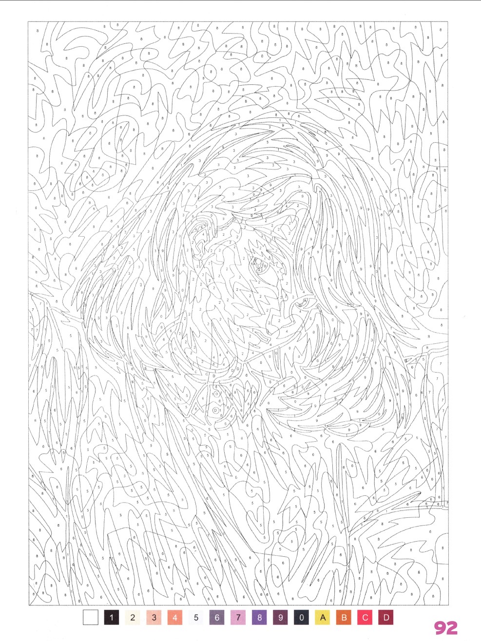 Раскраска Аниме по номерам 92