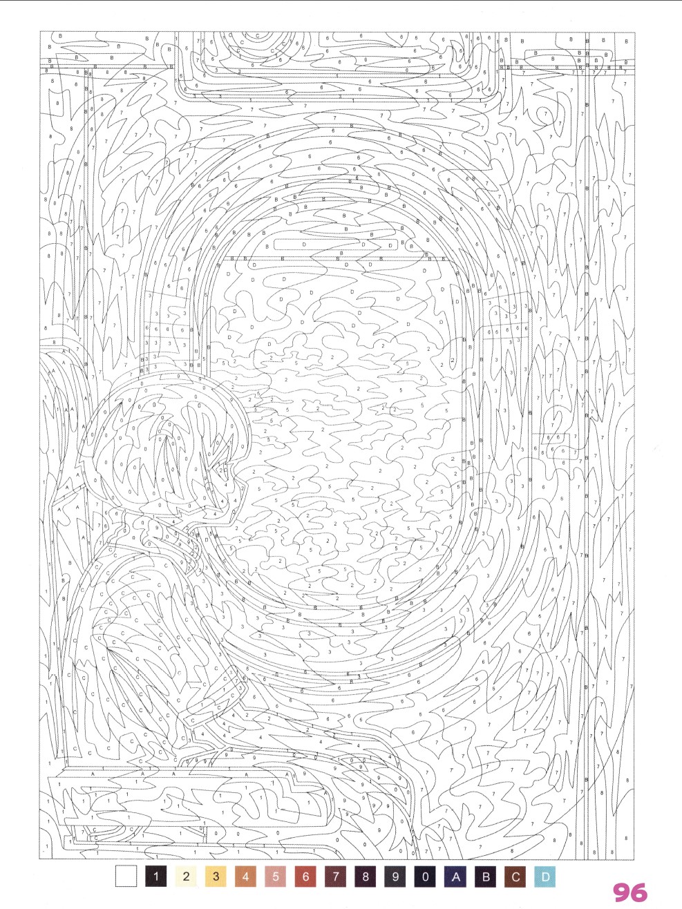 Раскраска Аниме по номерам 96