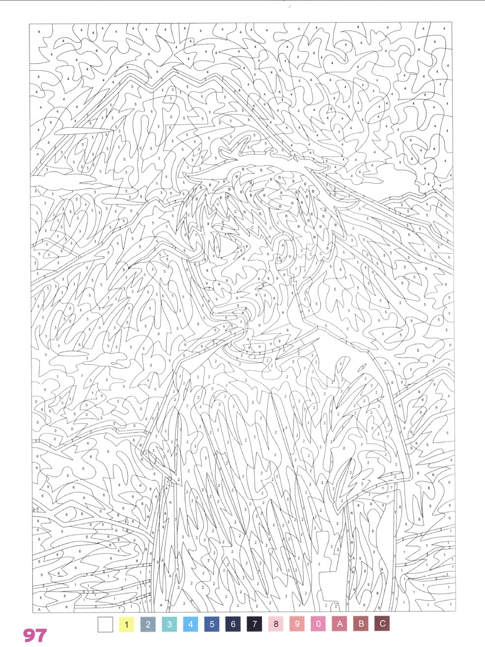 Раскраска Аниме по номерам 97