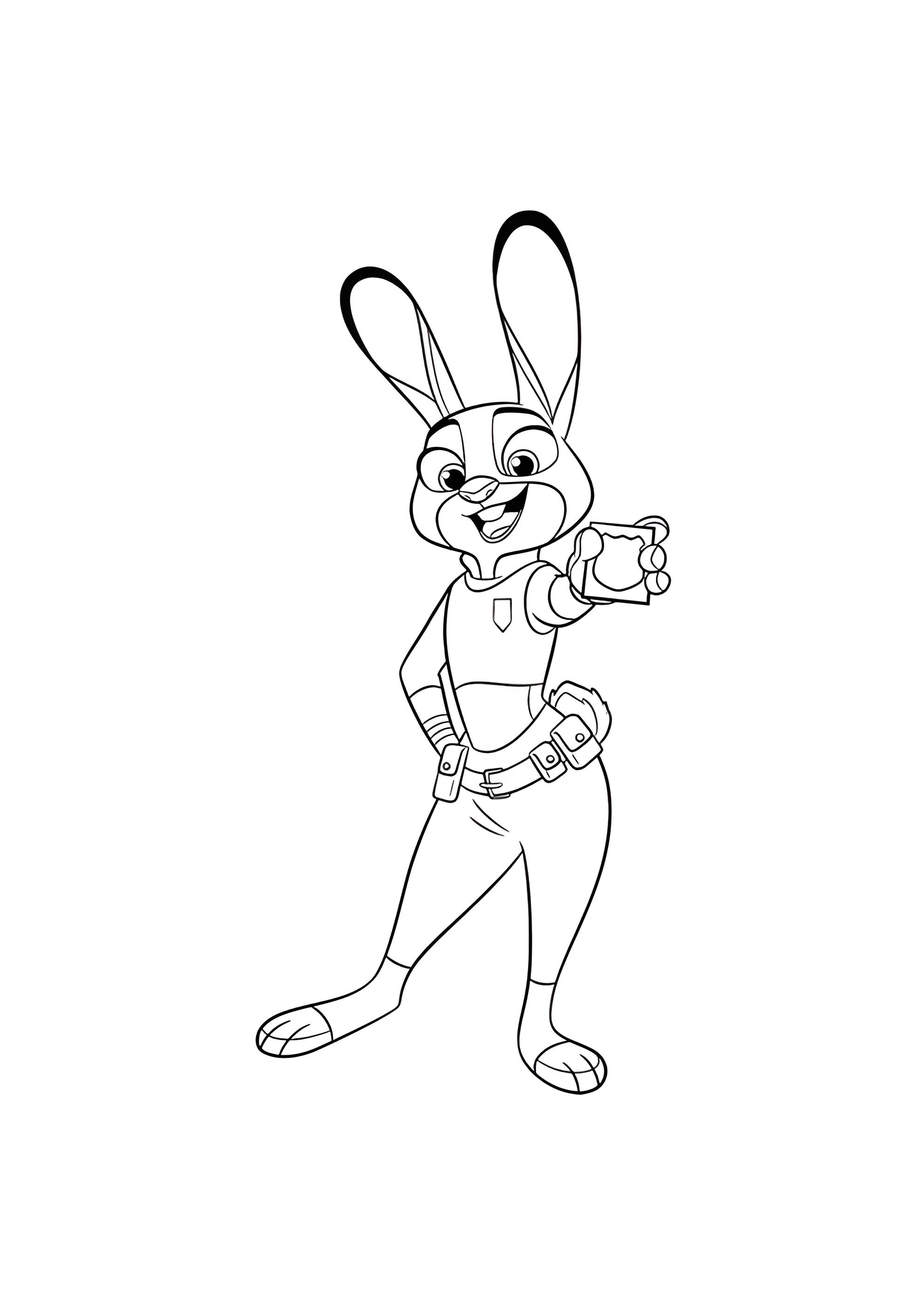 Раскраска Джуди Хопс