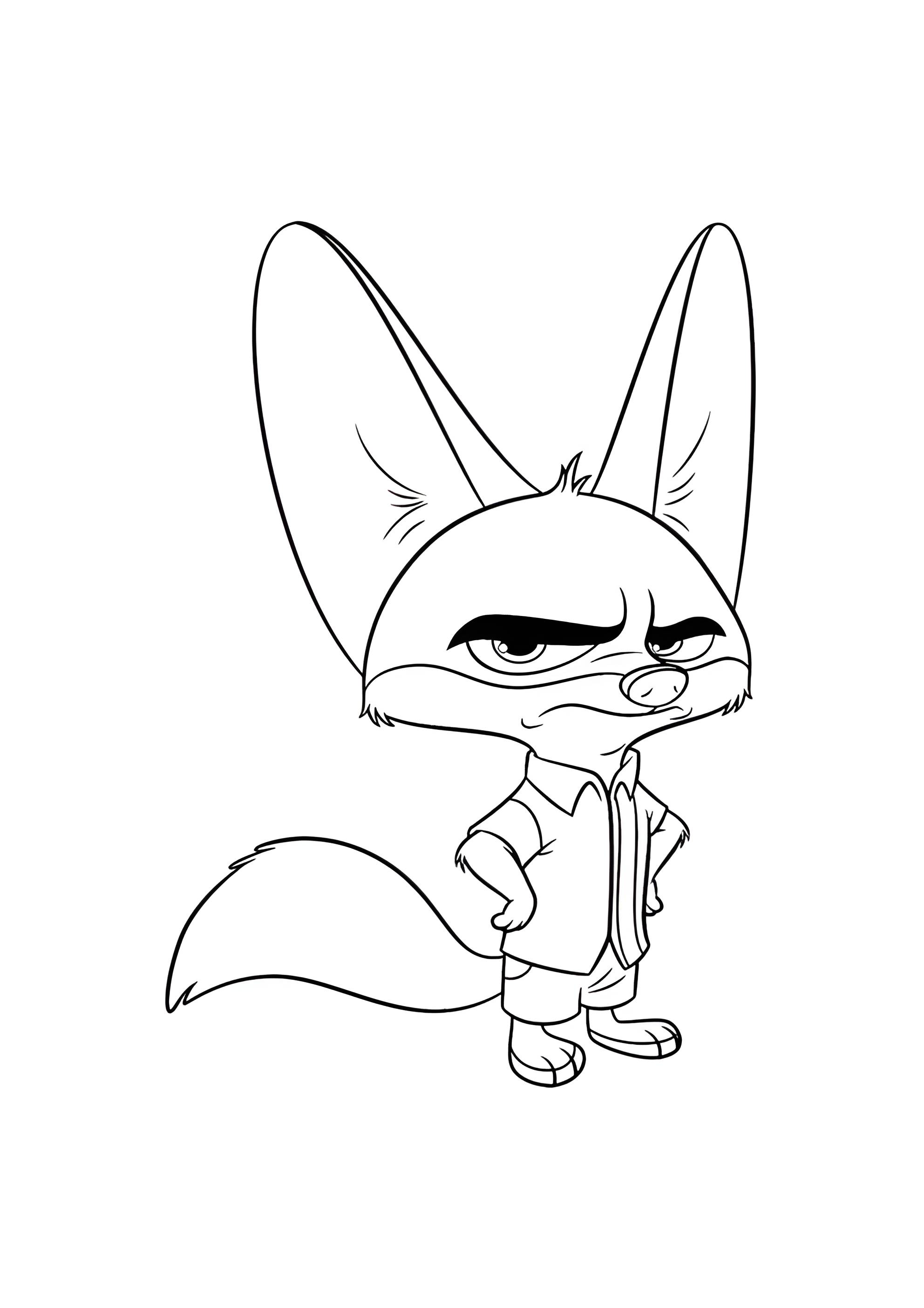 Раскраска Фенёк