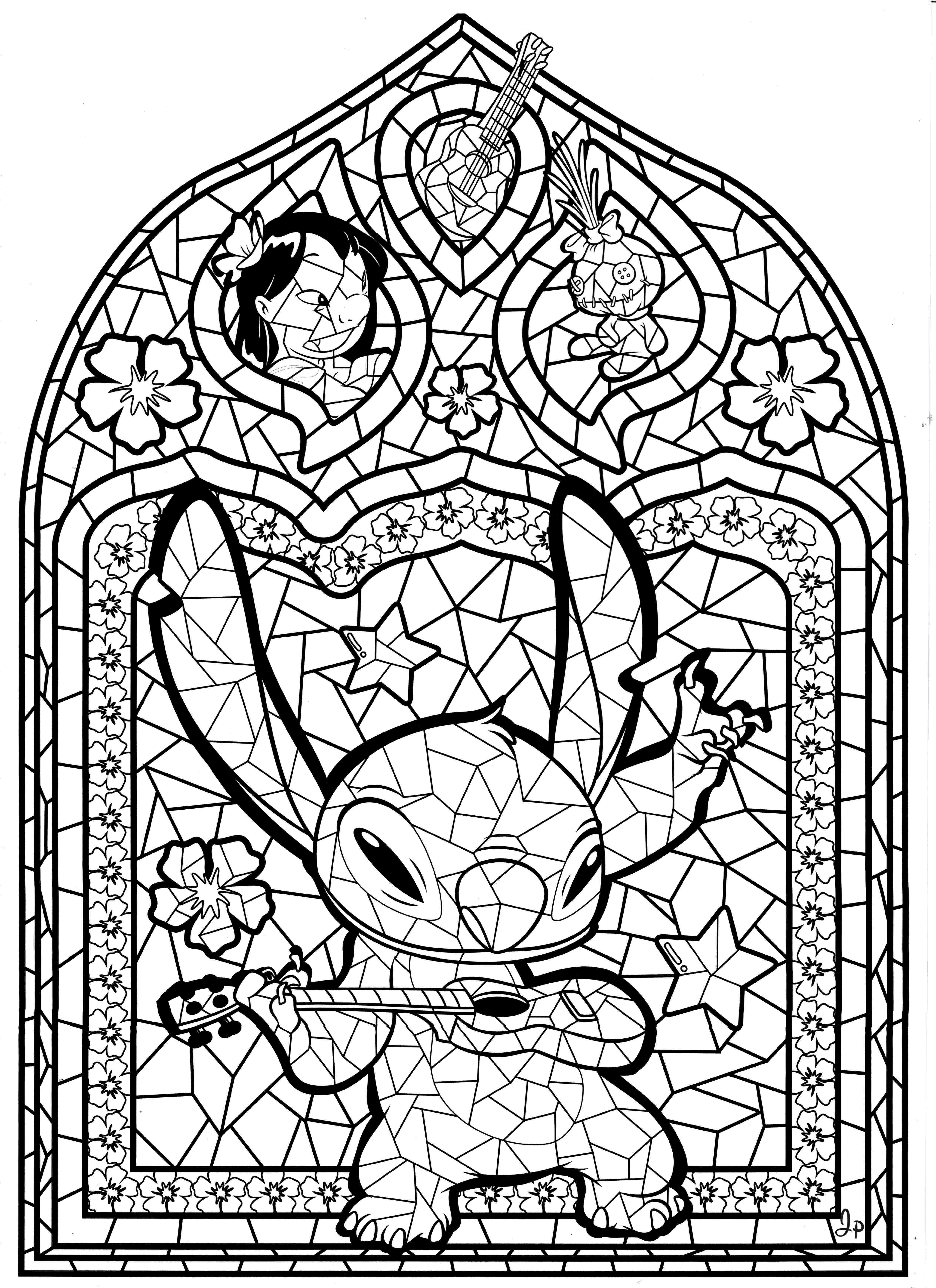 Раскраска Лило и Стич 44