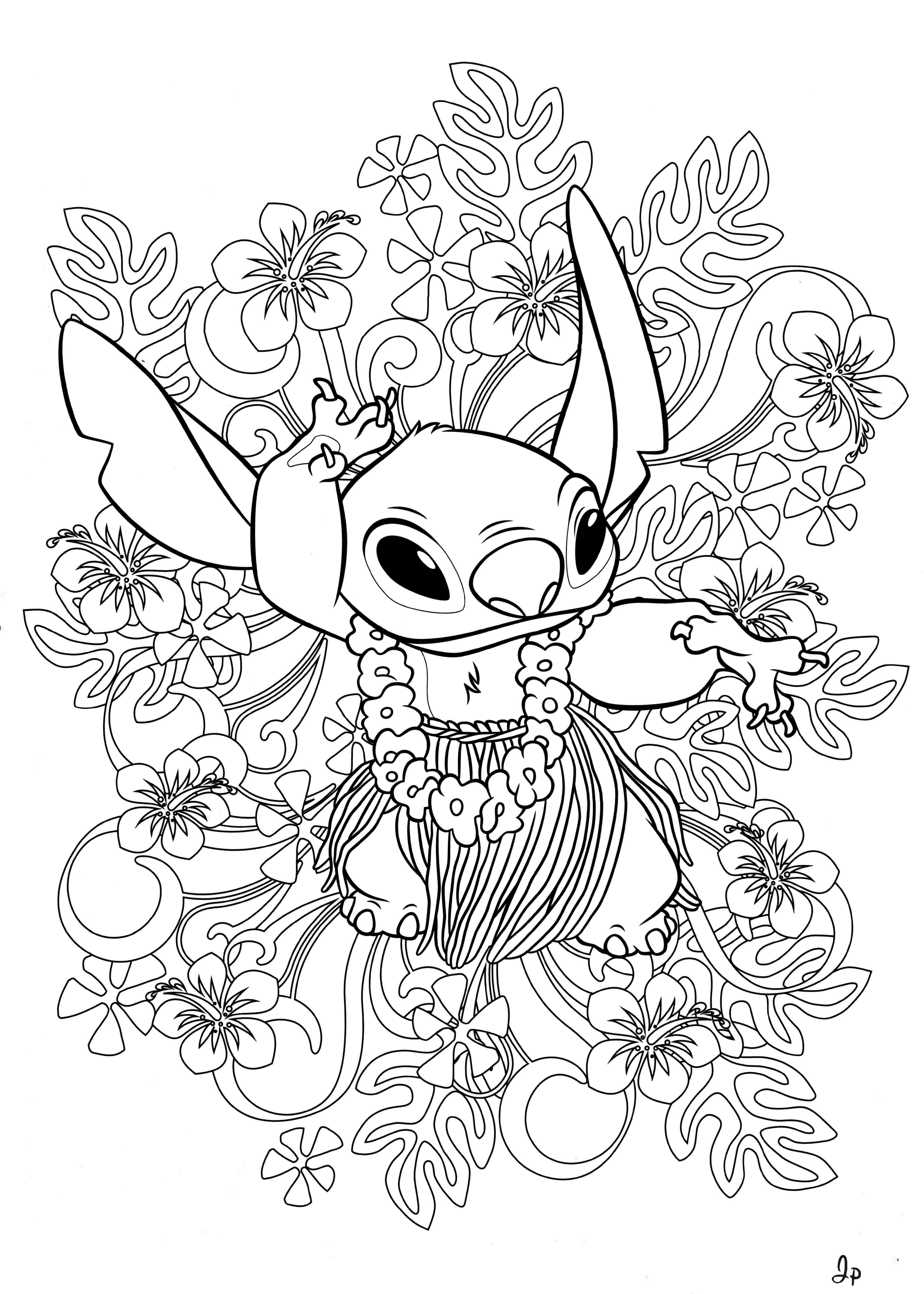 Раскраска Лило и Стич 47