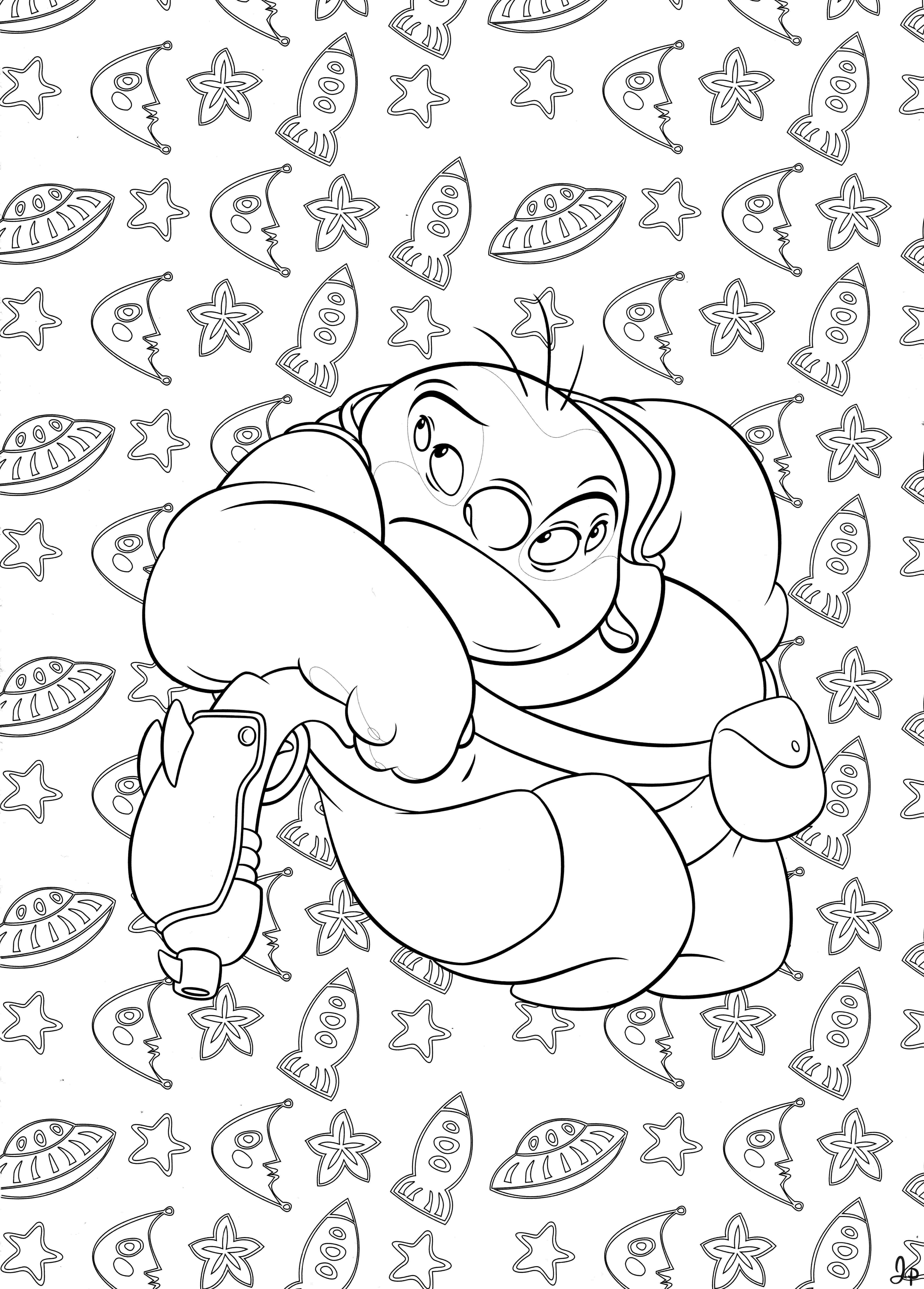 Раскраска Лило и Стич 51