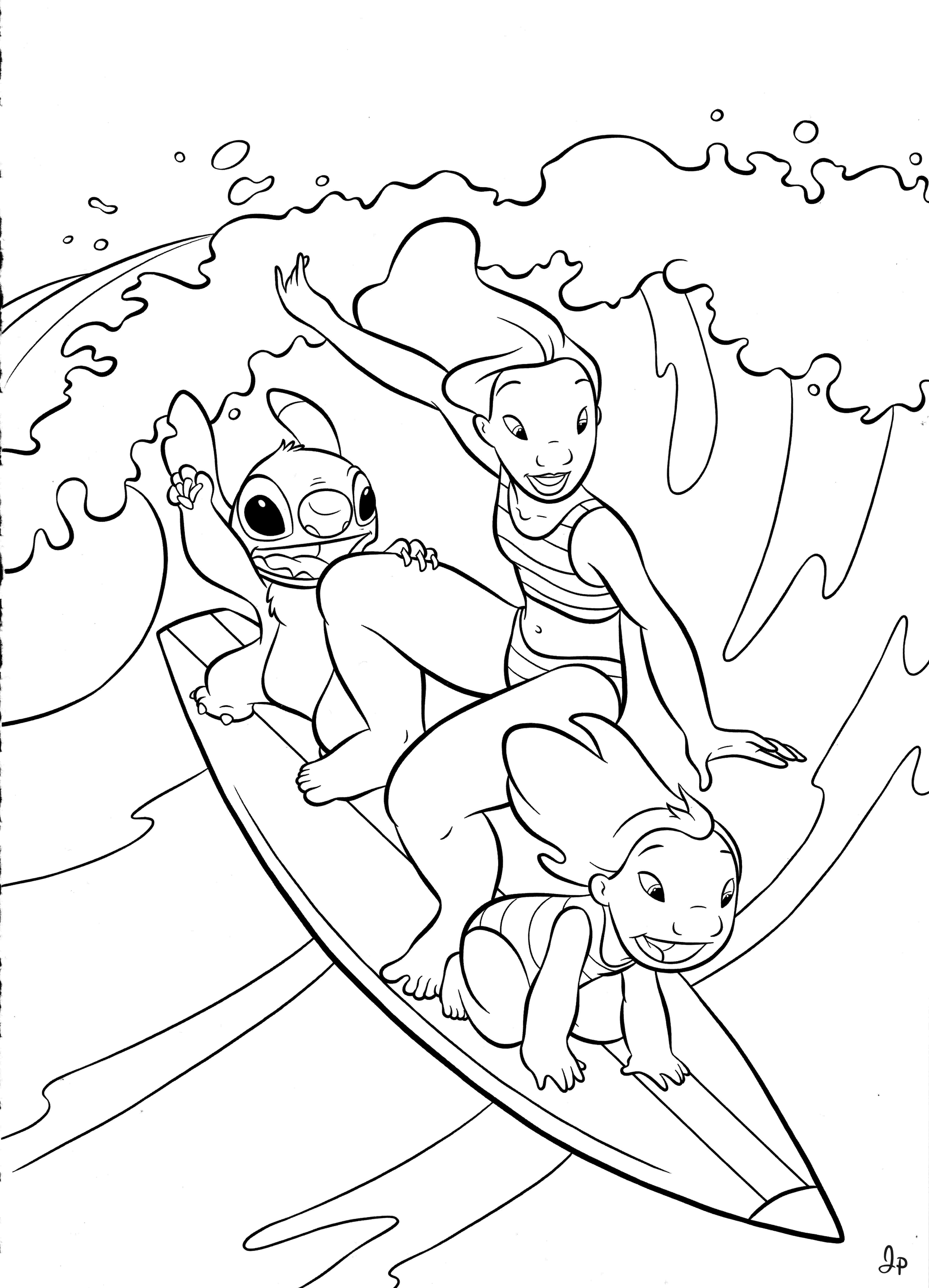 Раскраска Лило и Стич 54