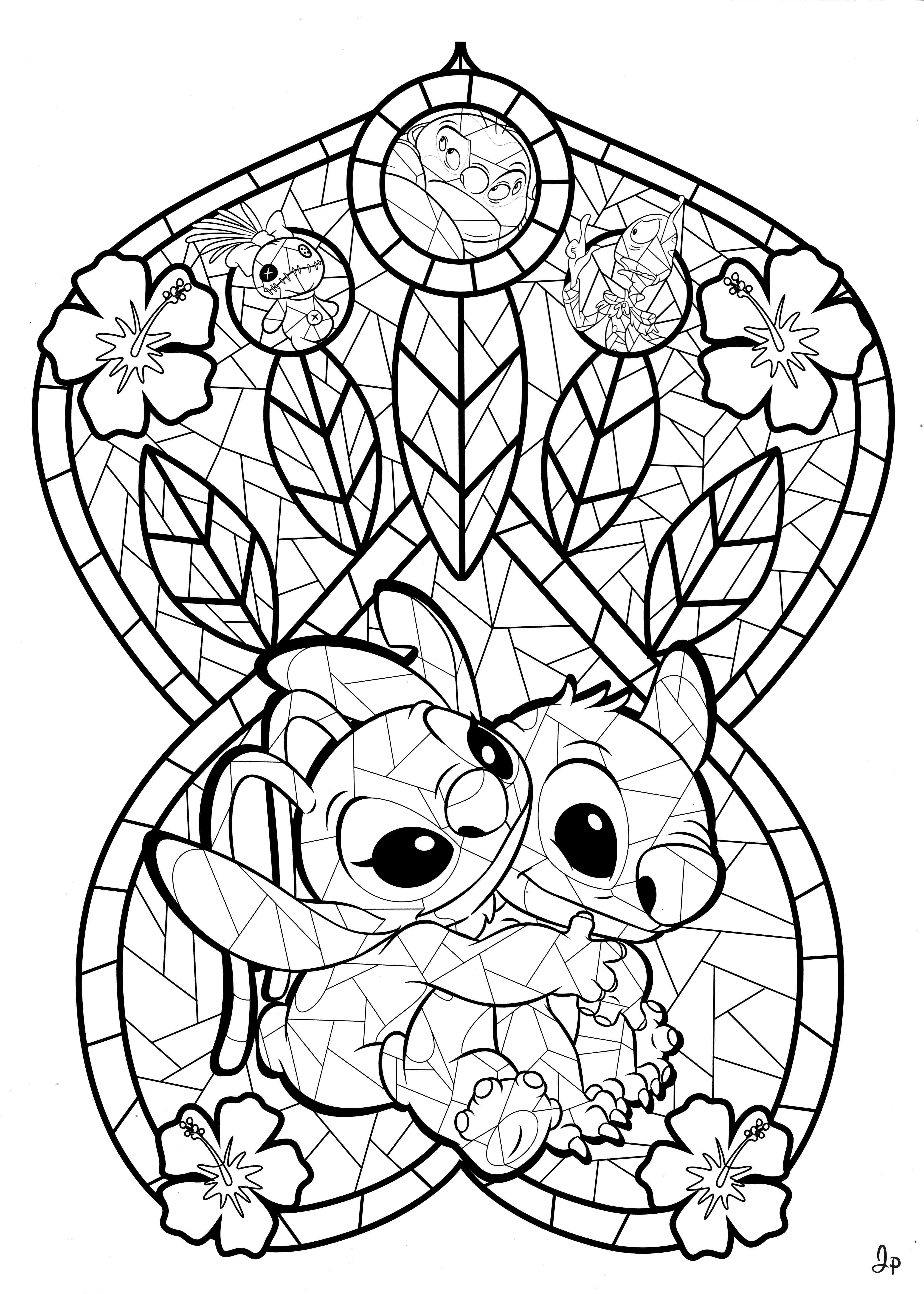 Раскраска Лило и Стич 58