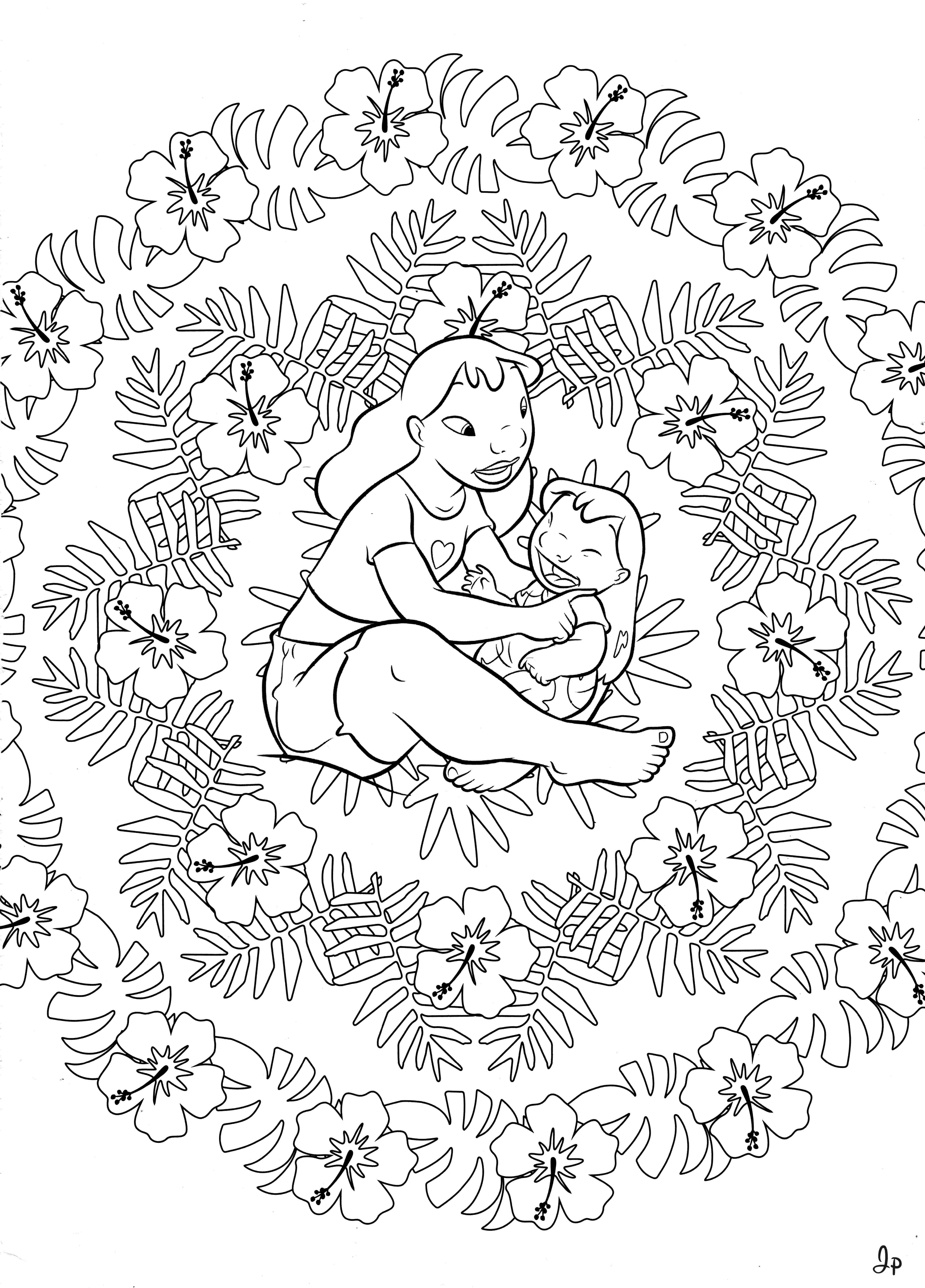 Раскраска Лило и Стич 60