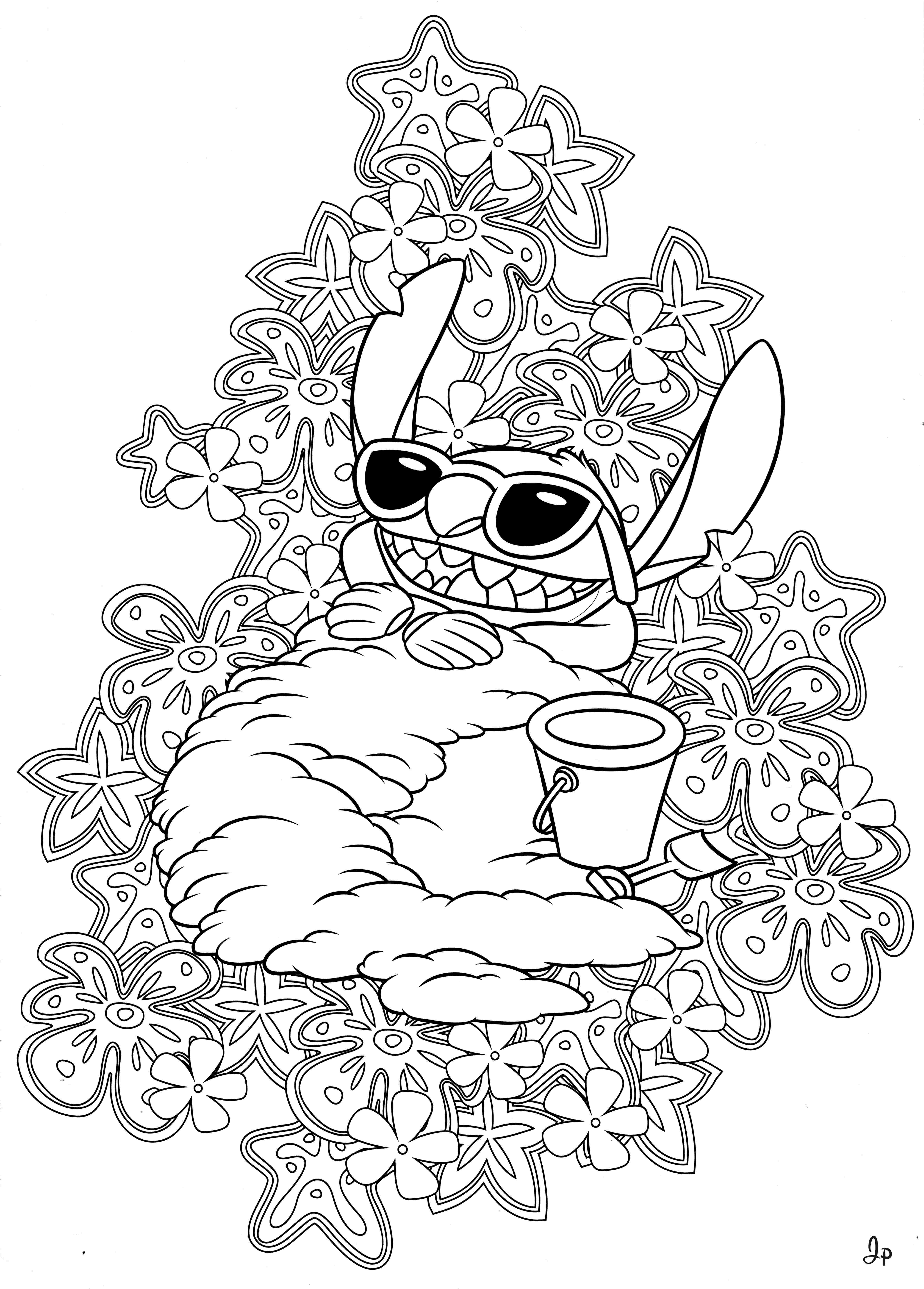 Раскраска Лило и Стич 62