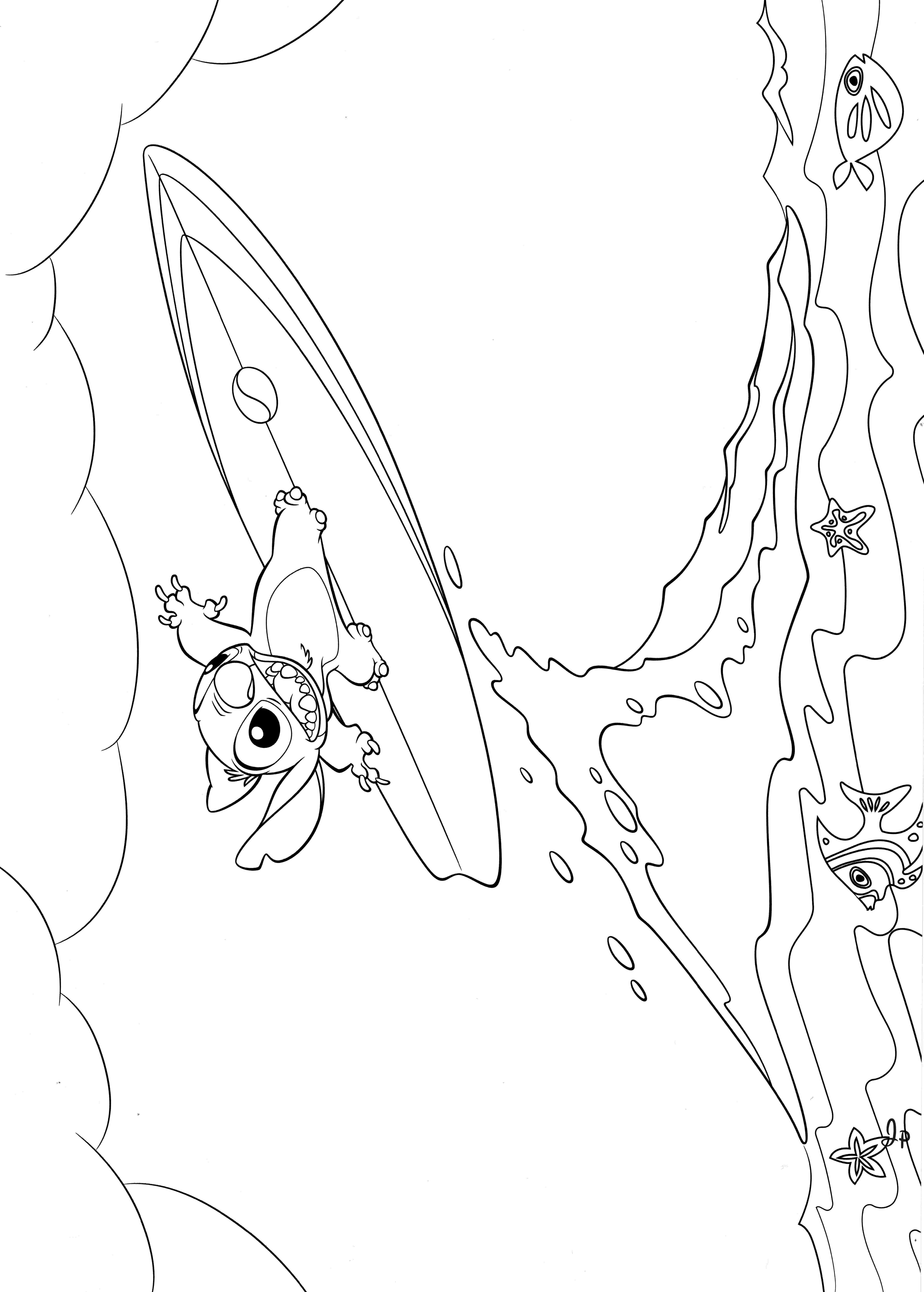 Раскраска Лило и Стич 67