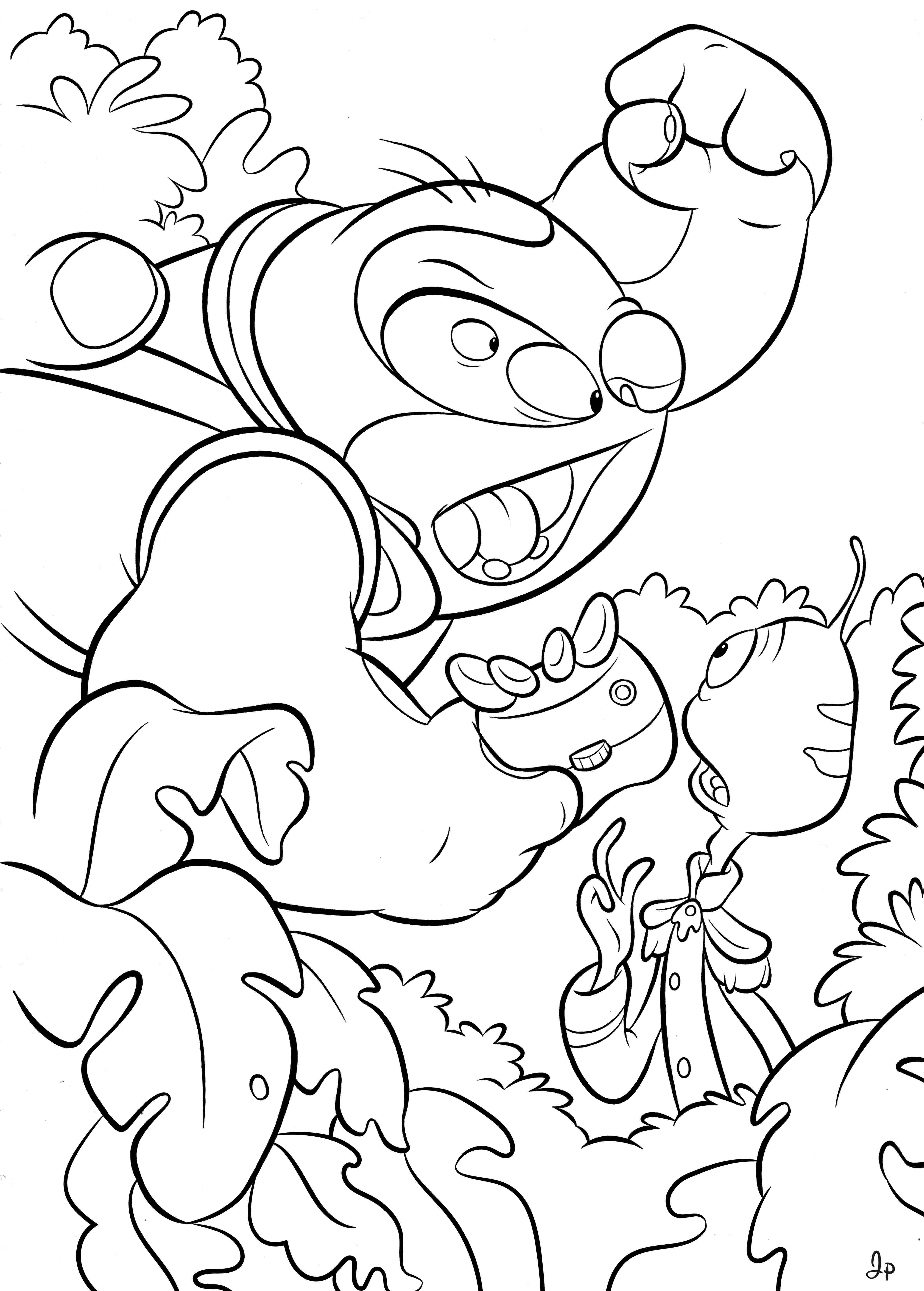 Раскраска Лило и Стич 68