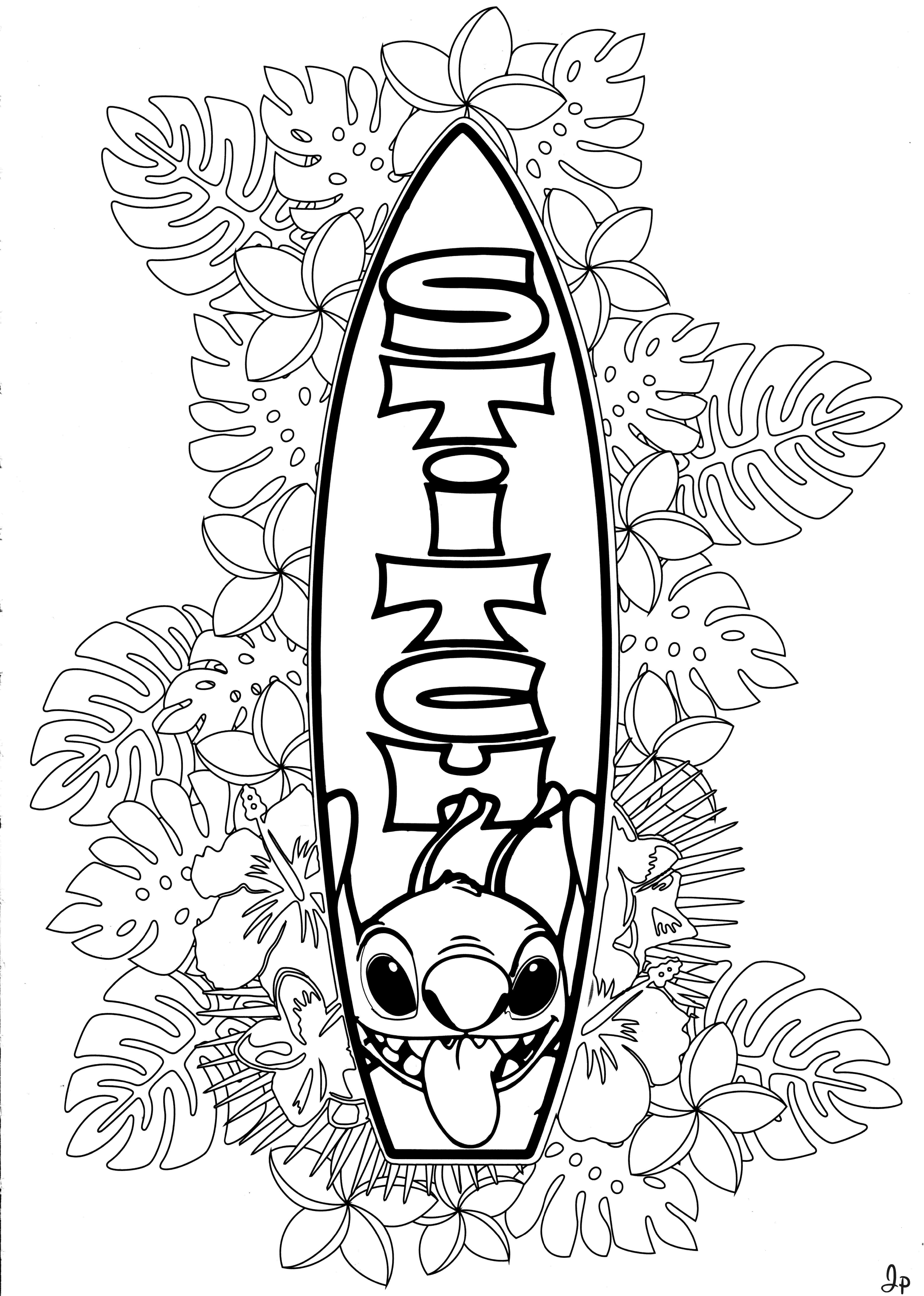 Раскраска Лило и Стич 72