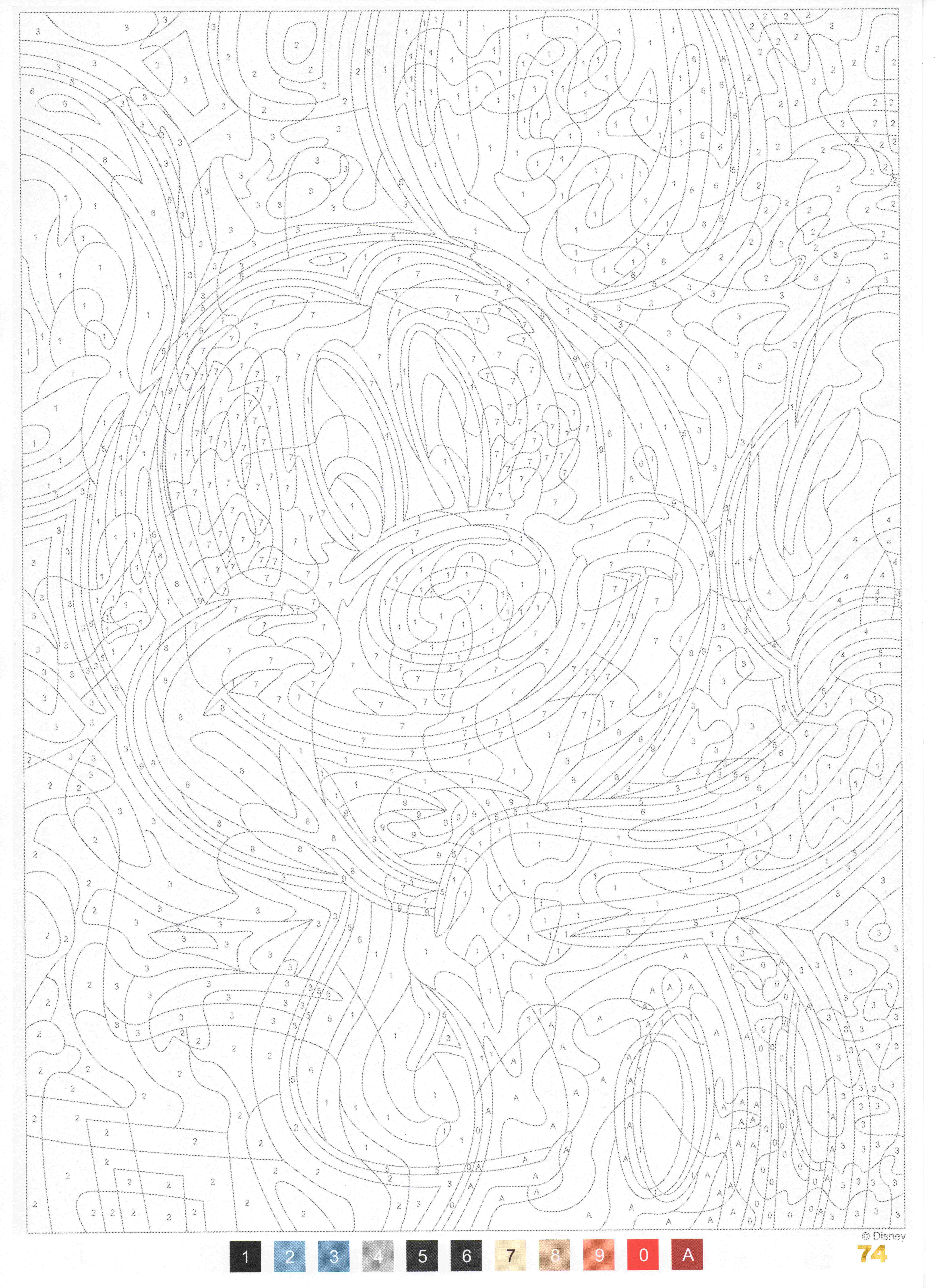 Раскраска Микки