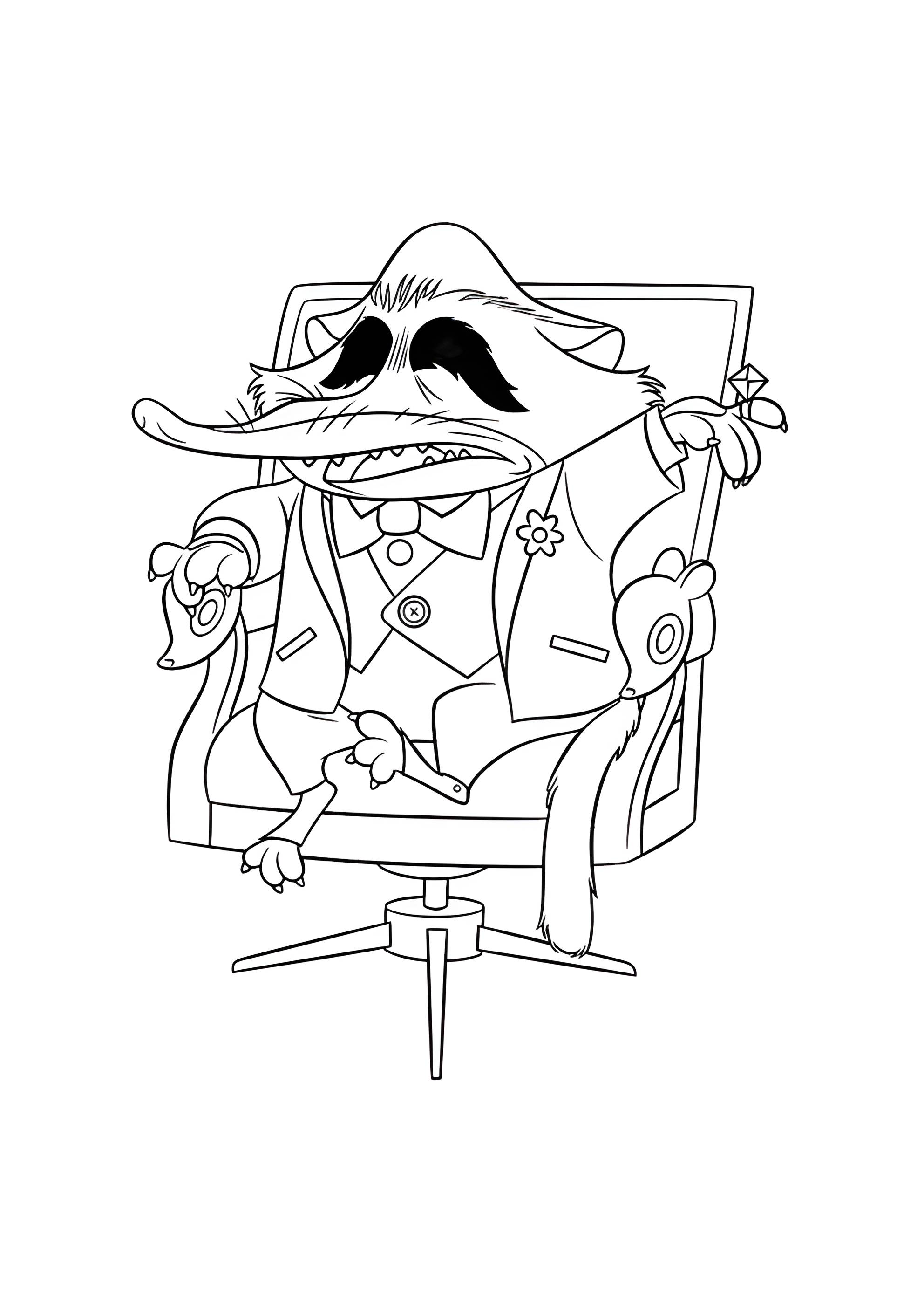 Раскраска Мистер Биг