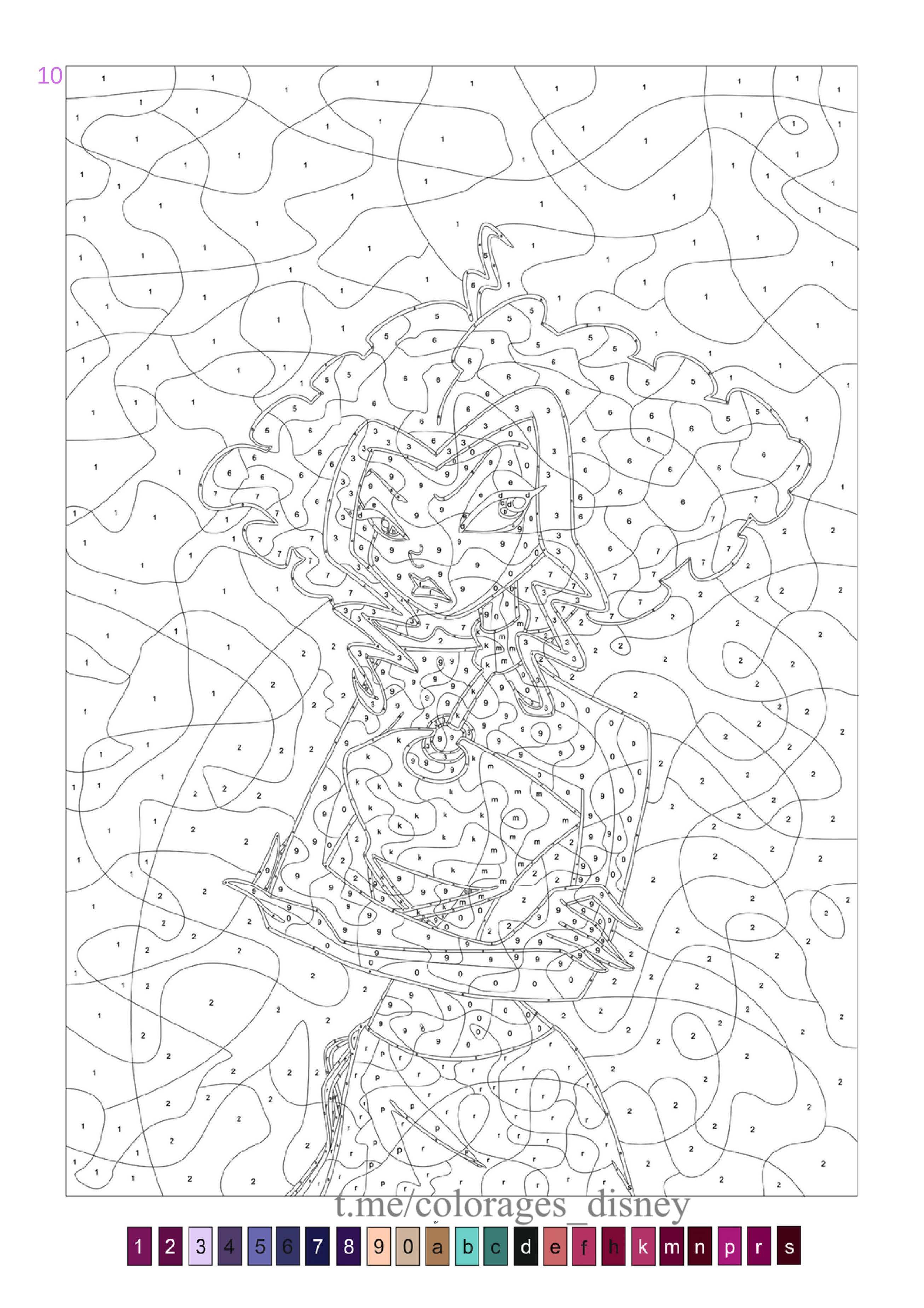 Раскраска Винкс по номерам 10