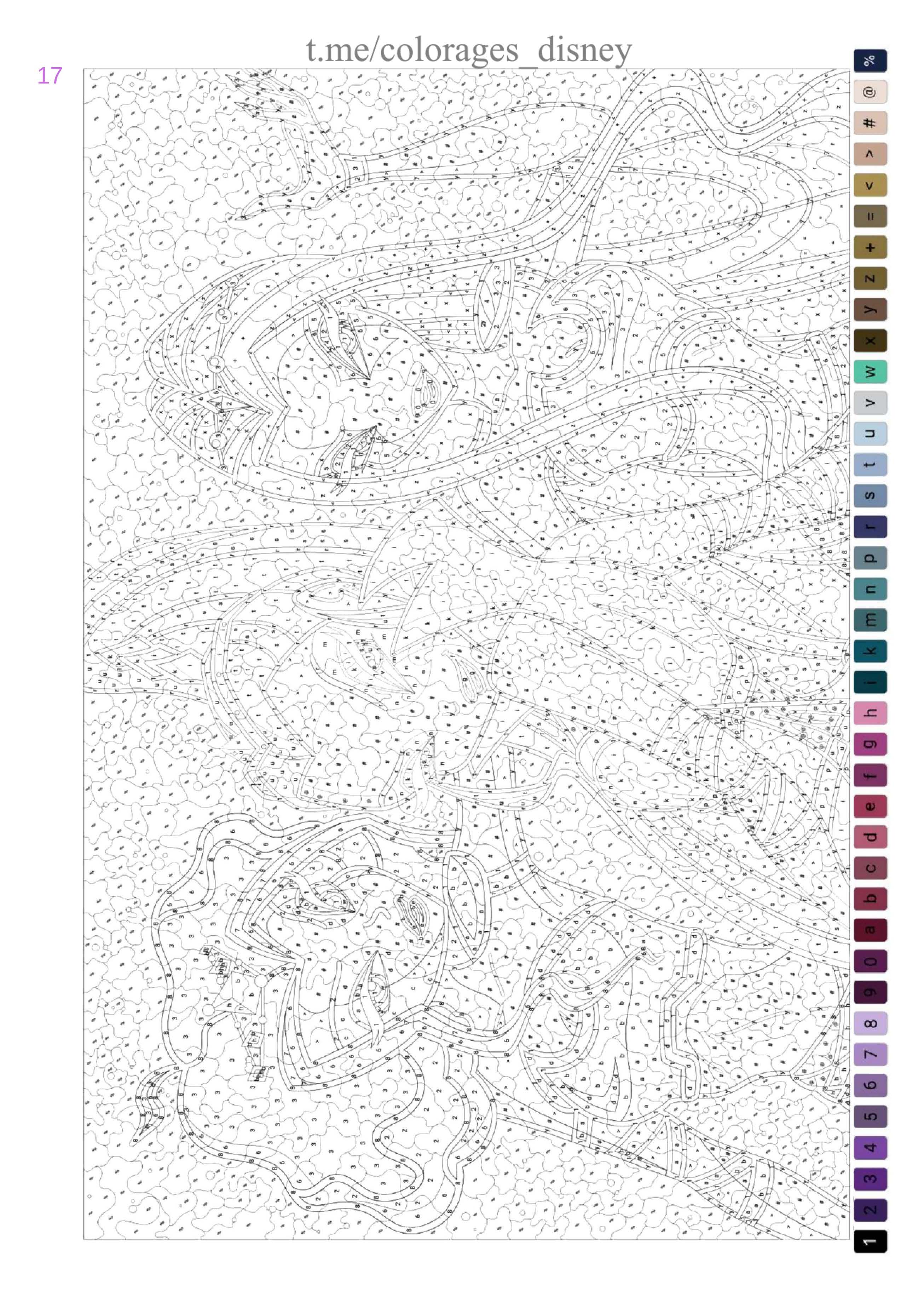 Раскраска Винкс по номерам 17