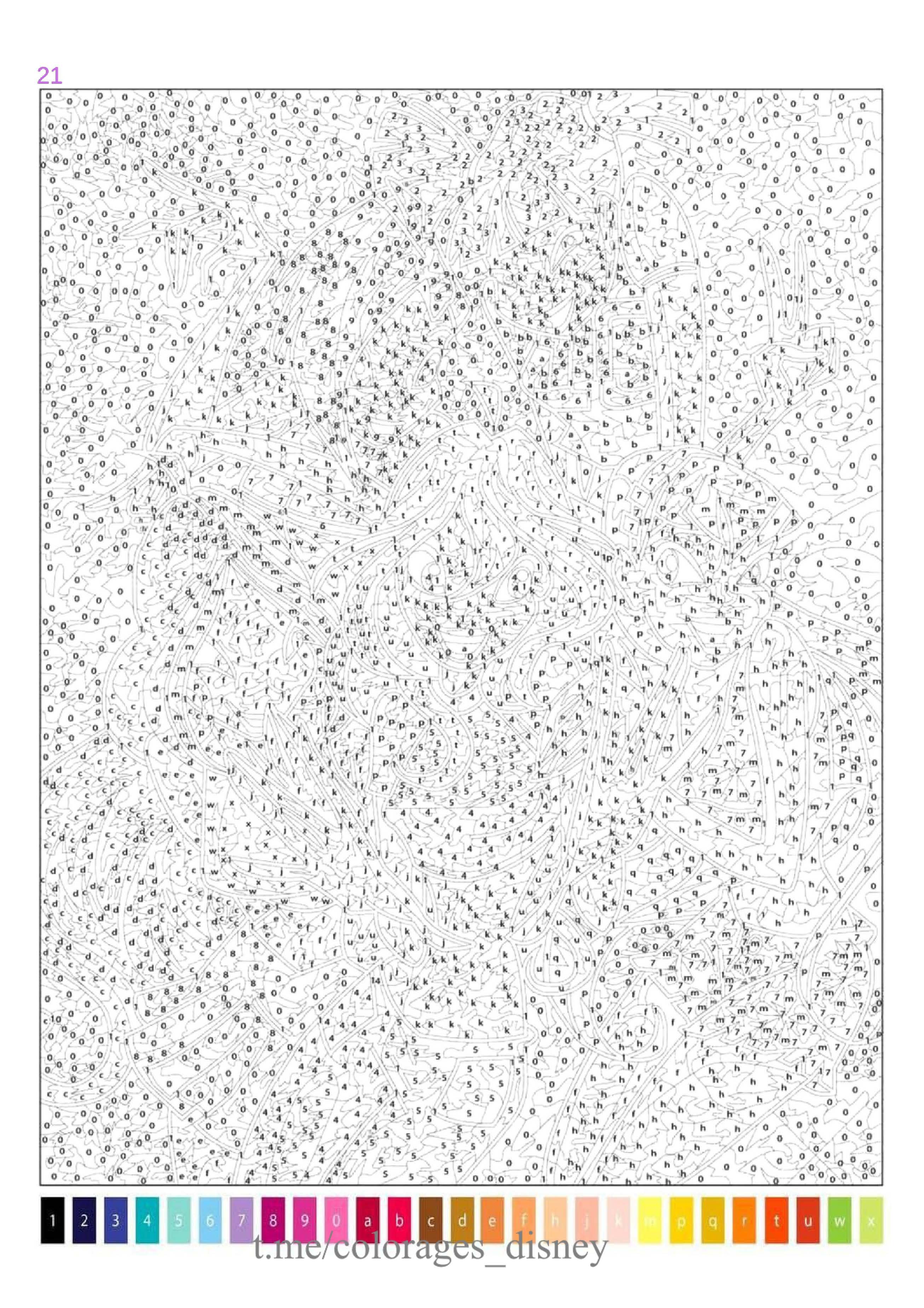 Раскраска Винкс по номерам 21