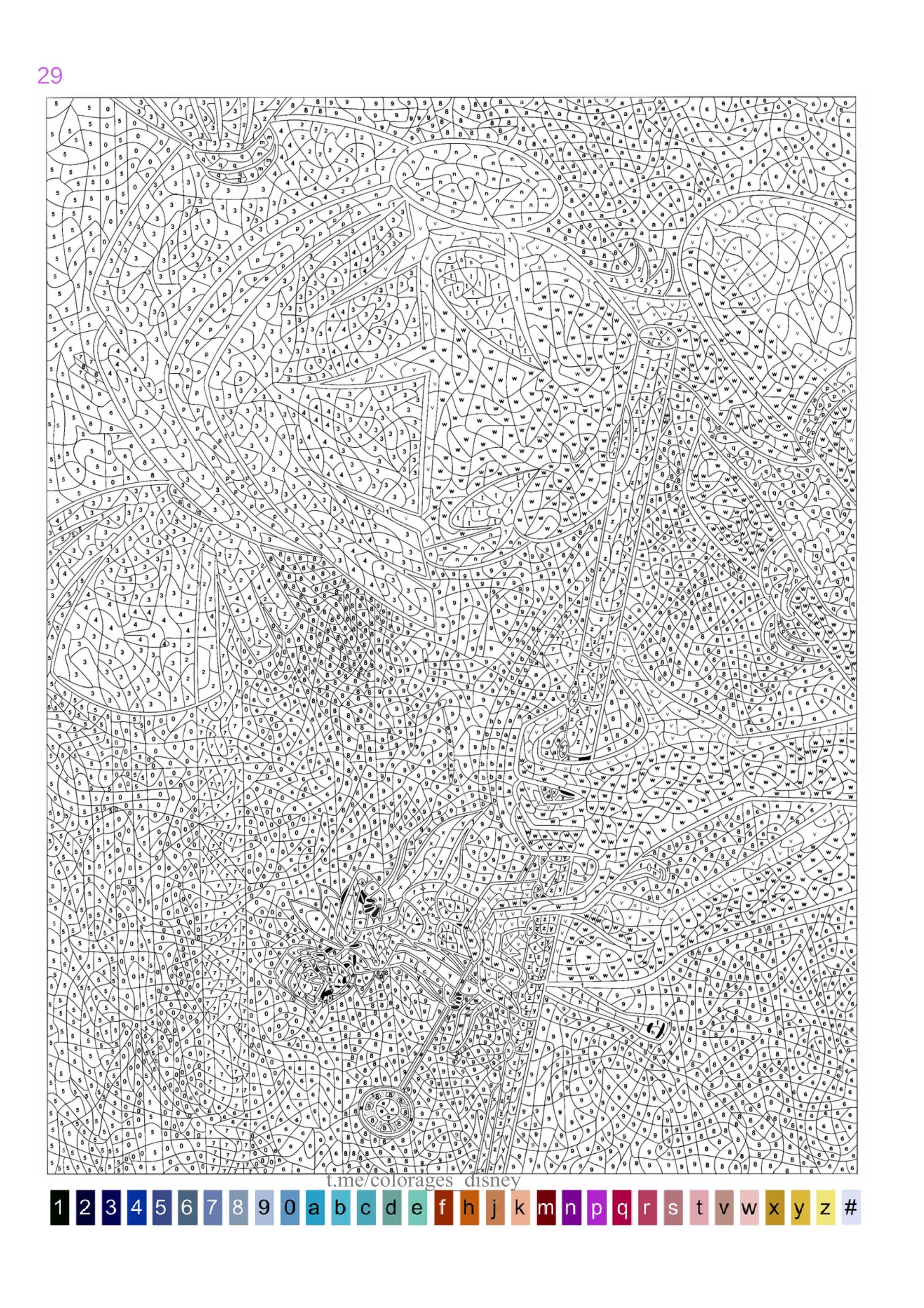 Раскраска Винкс по номерам 29