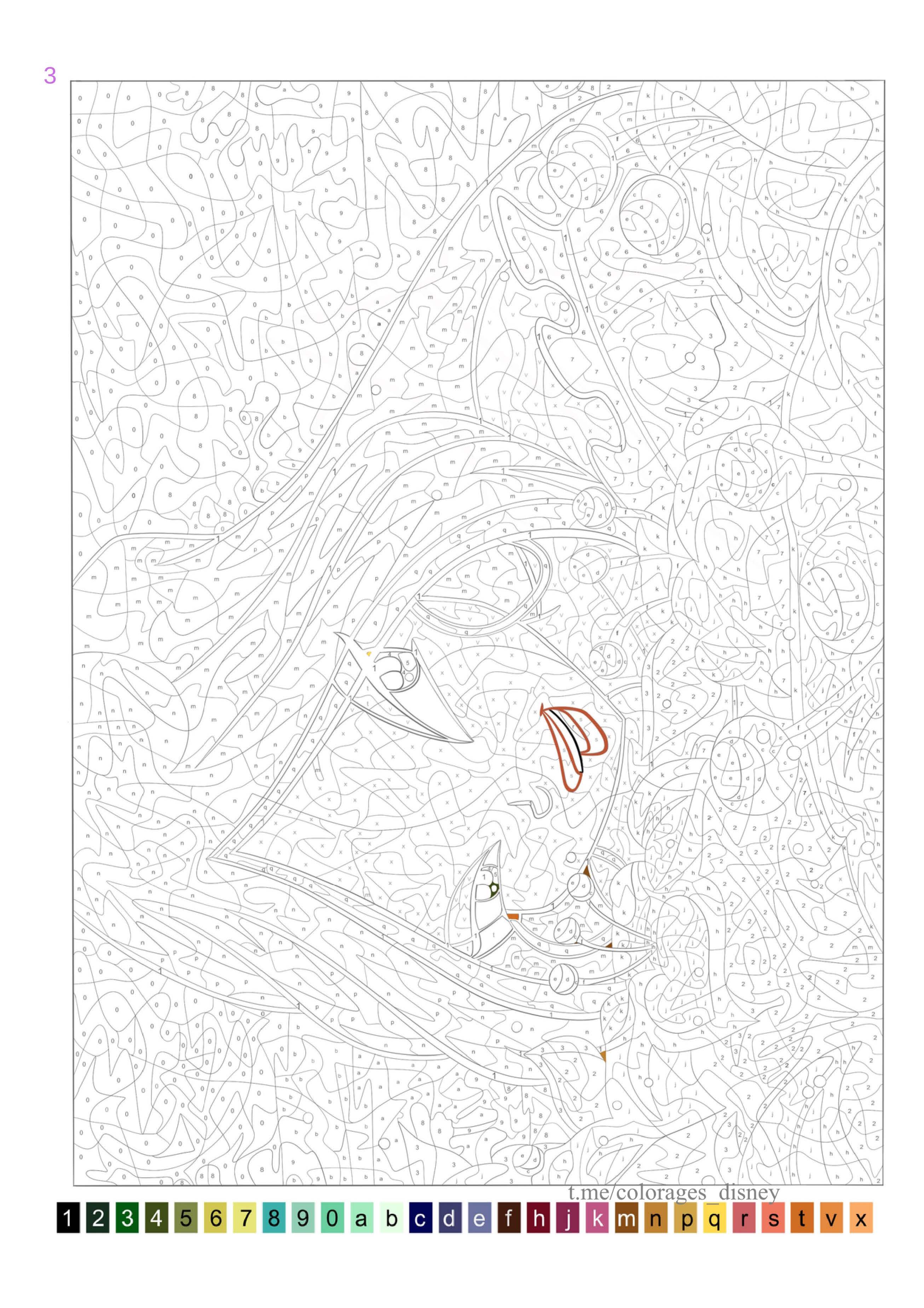 Раскраска Винкс по номерам 3