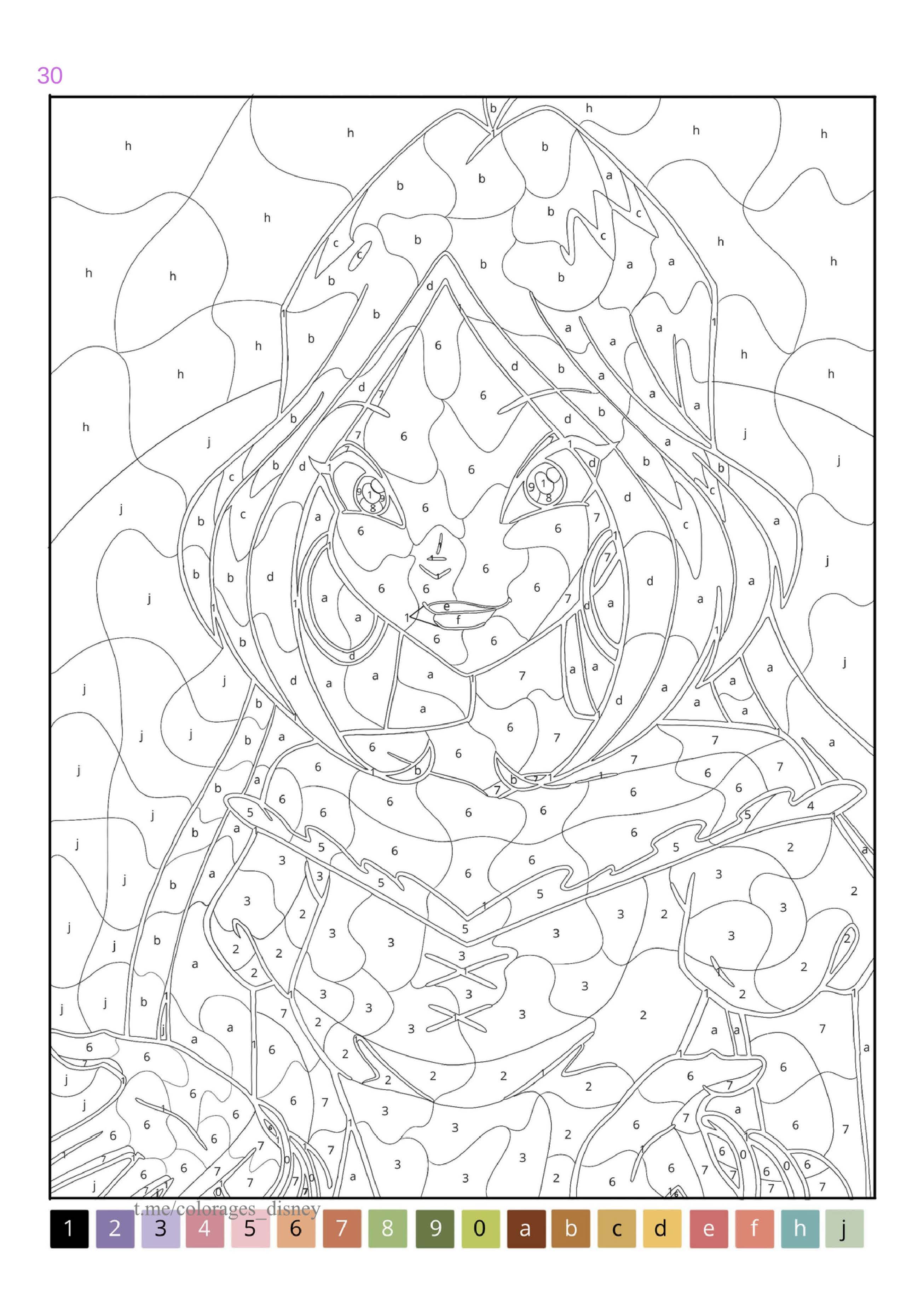 Раскраска Винкс по номерам 30