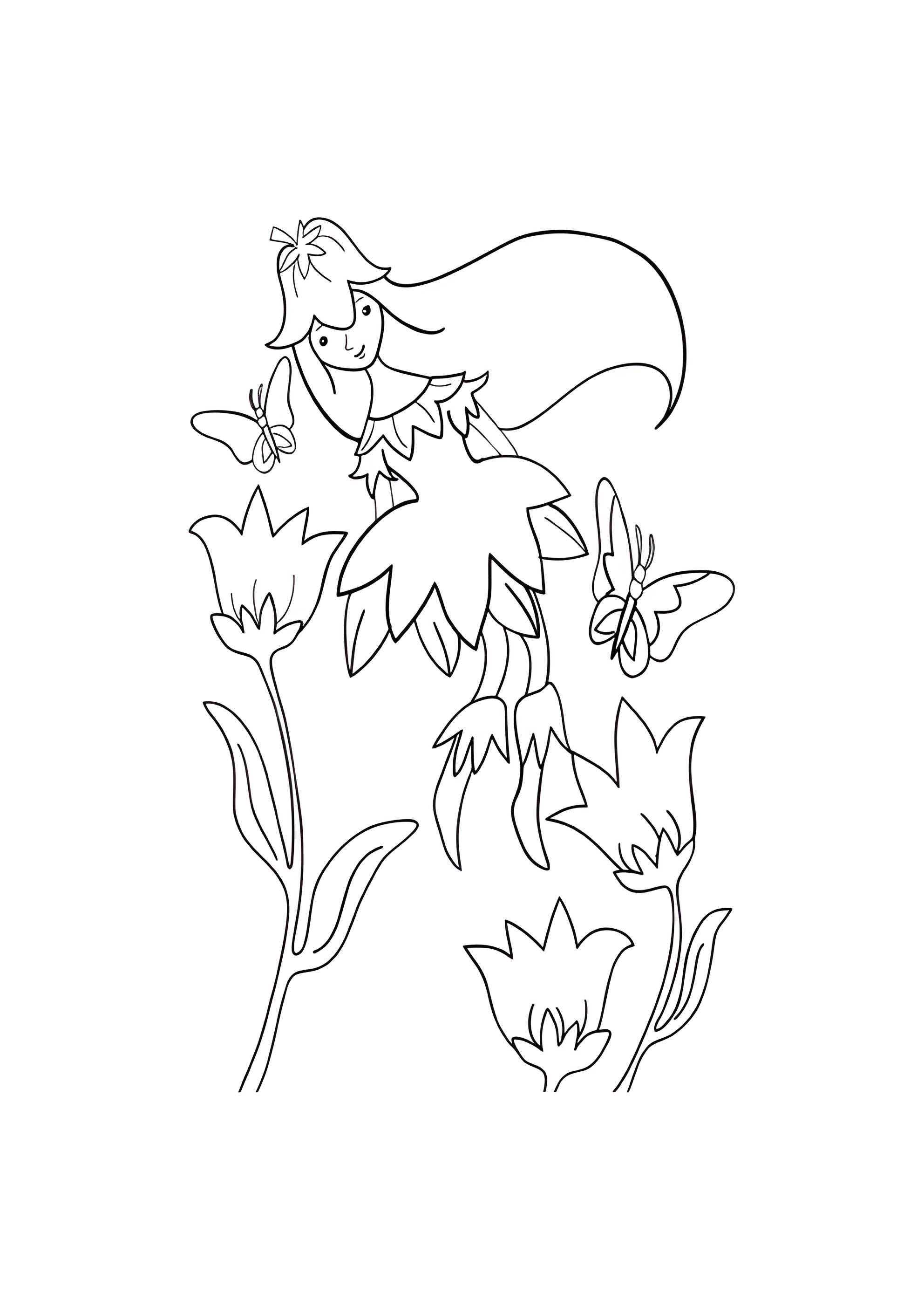 Раскраска Фея Весна