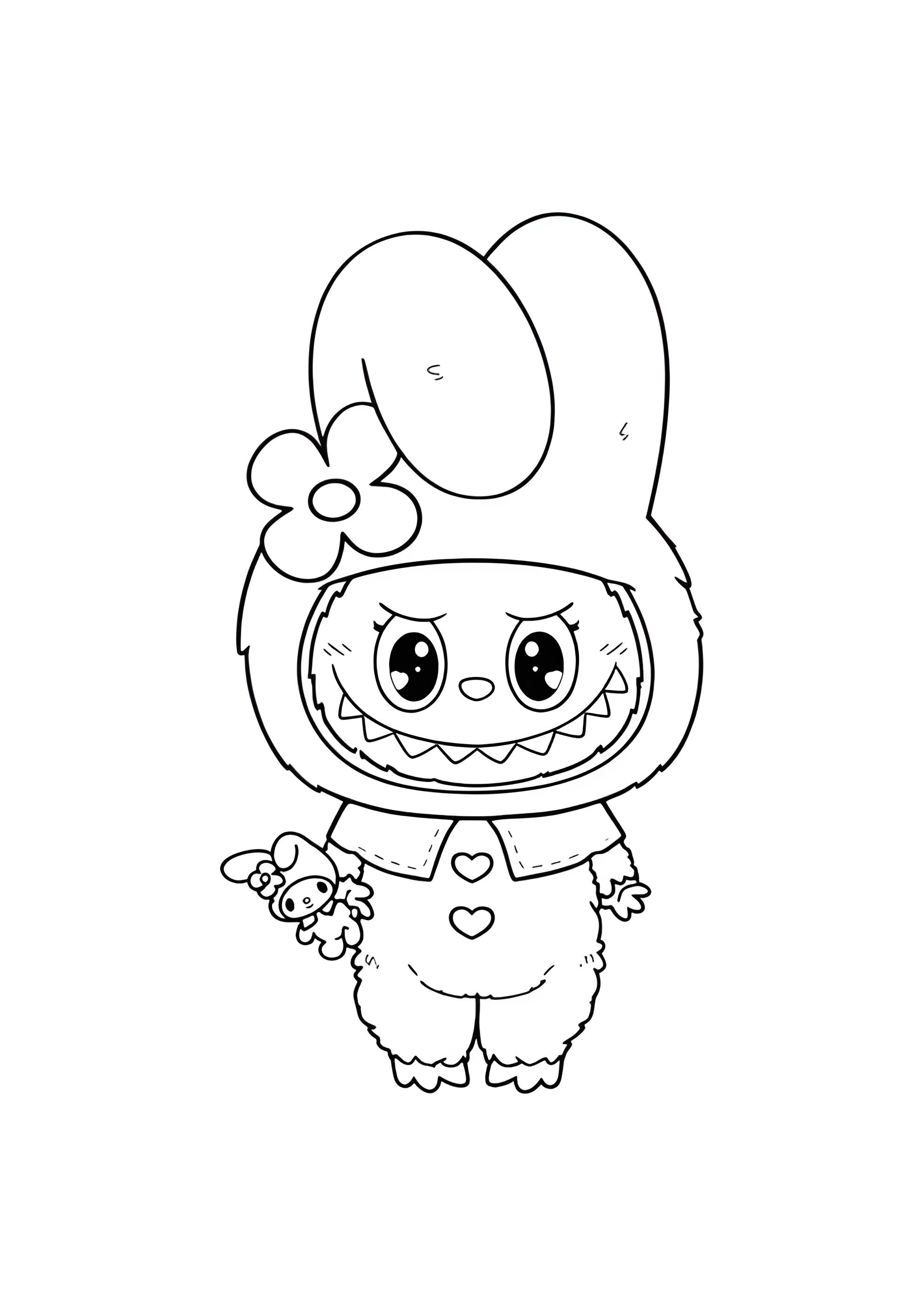 Раскраска Лабубу Май Мелоди