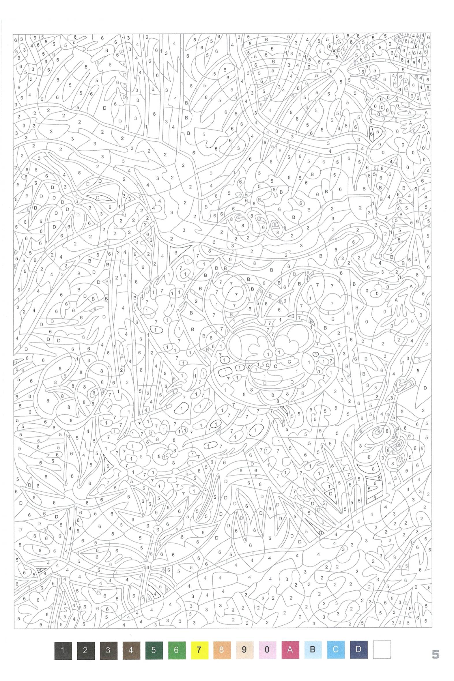 Раскраска Марсупилами 5