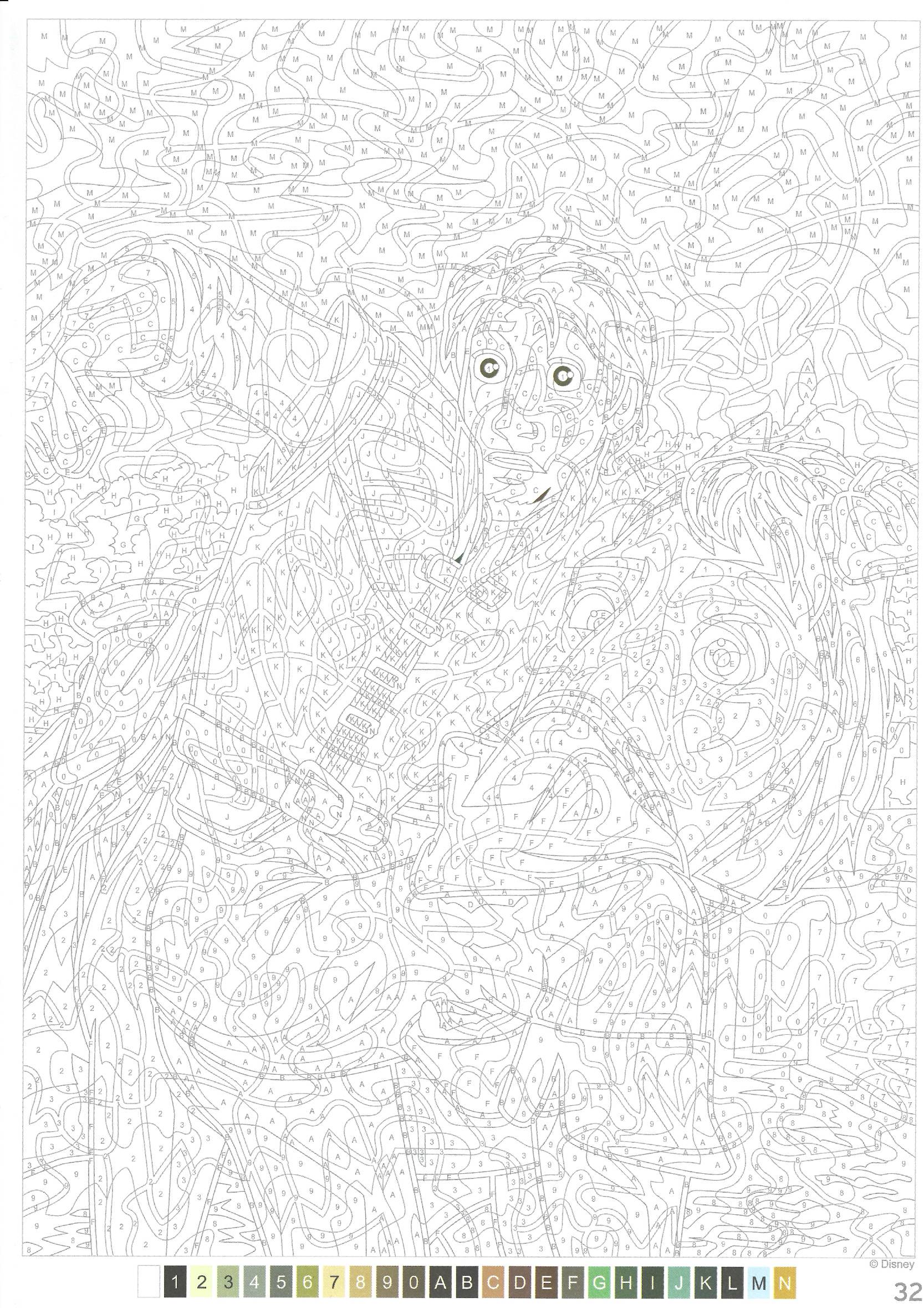 Раскраска Рапунцель Запутанная история 32