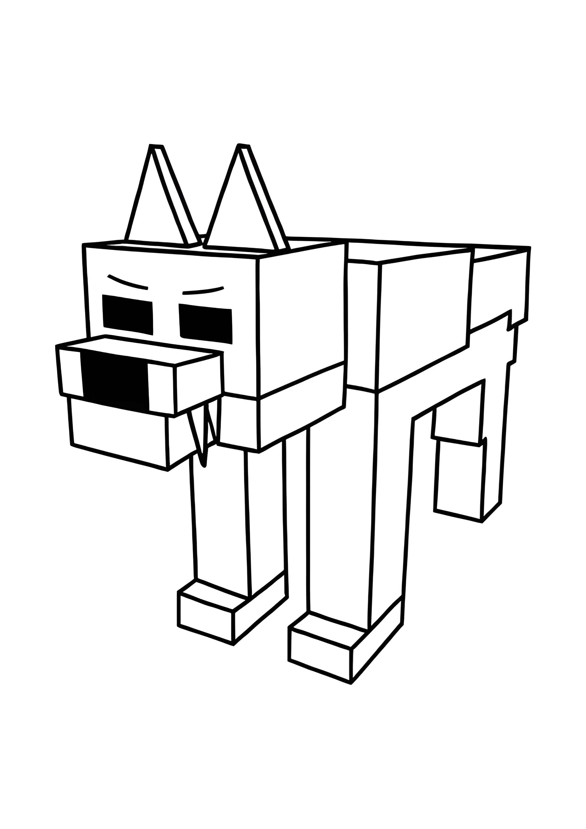 Раскраска Альфа-волк из 99 ночей в лесу