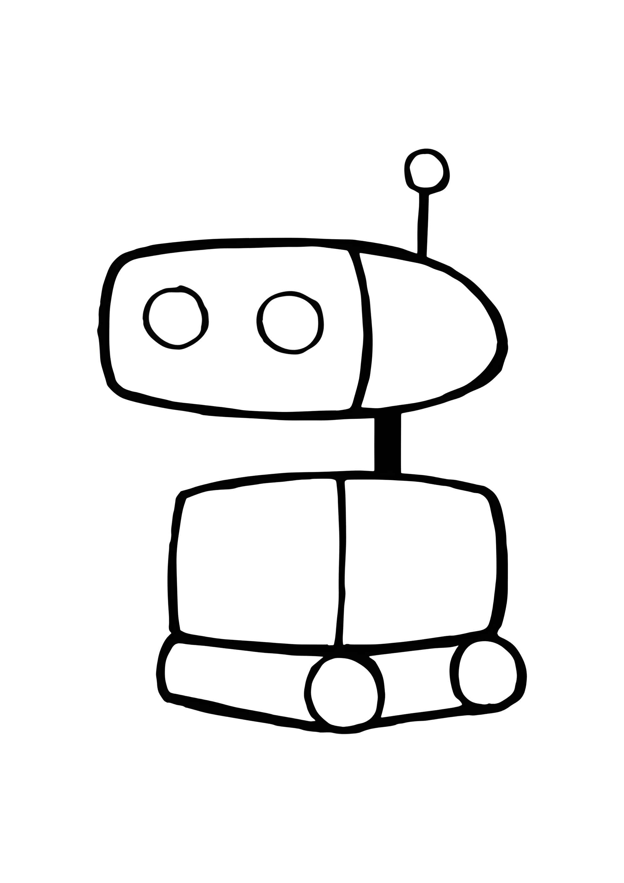 Раскраска Амонг Ас питомец Робот