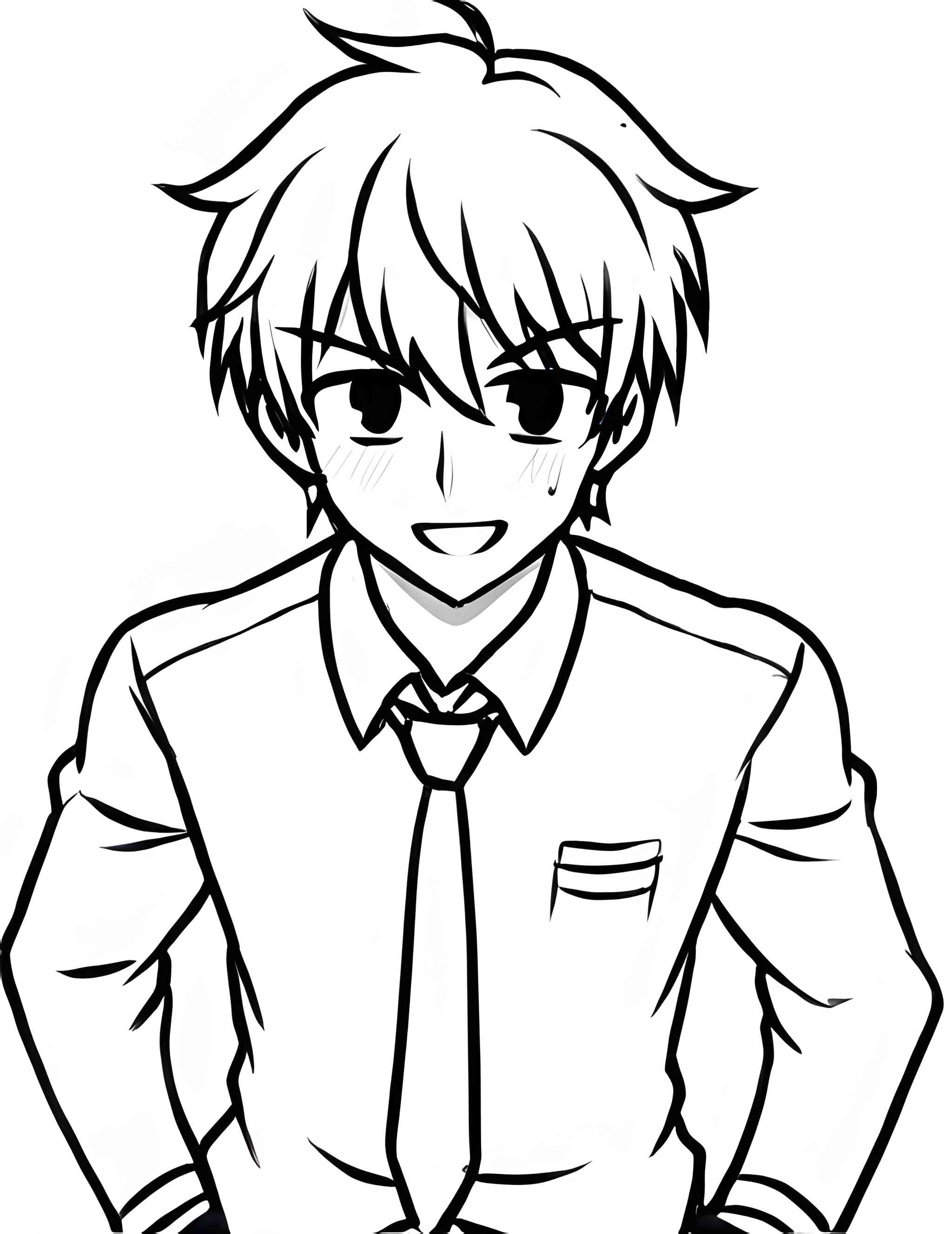 Раскраска Аниме 35