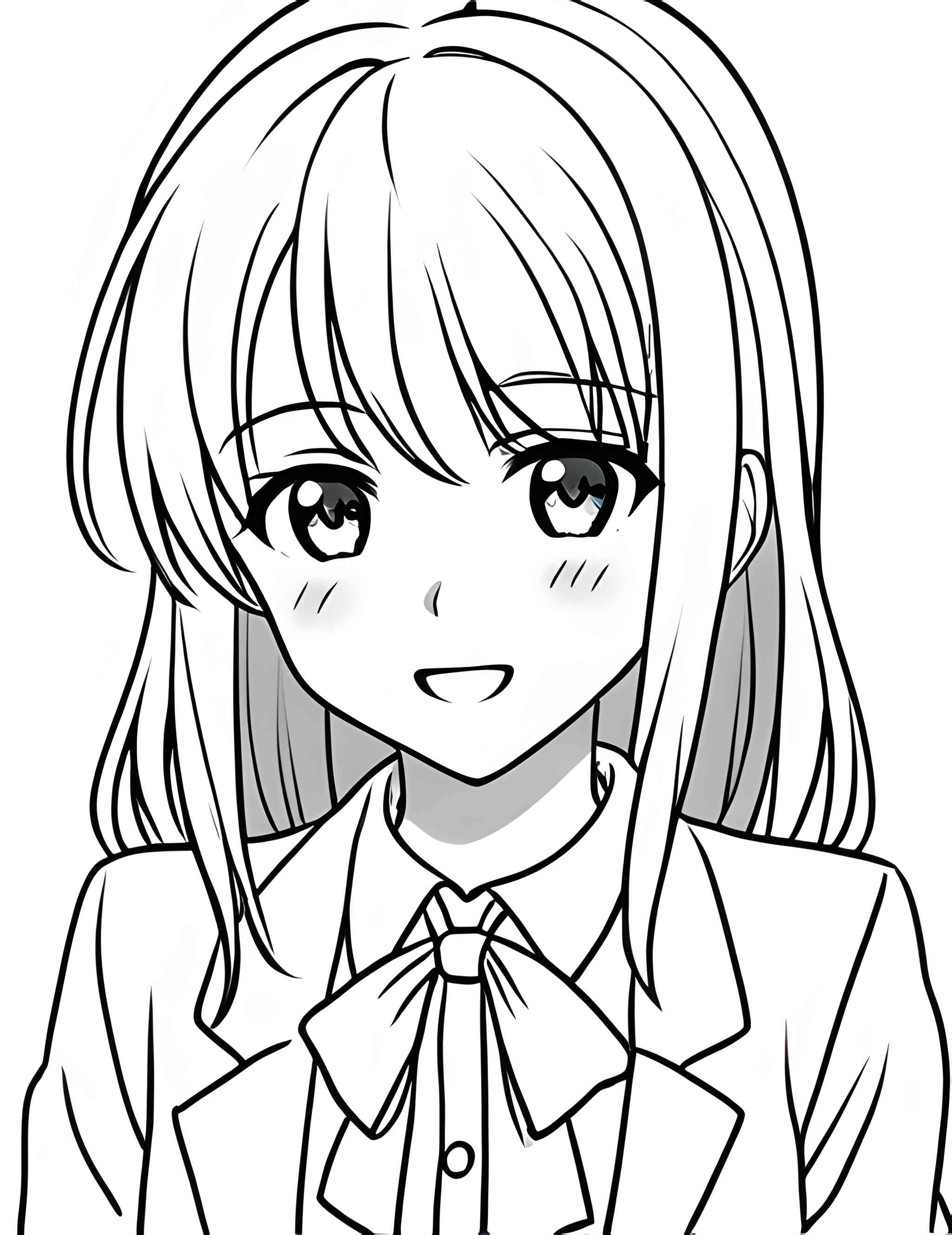 Раскраска Аниме 4