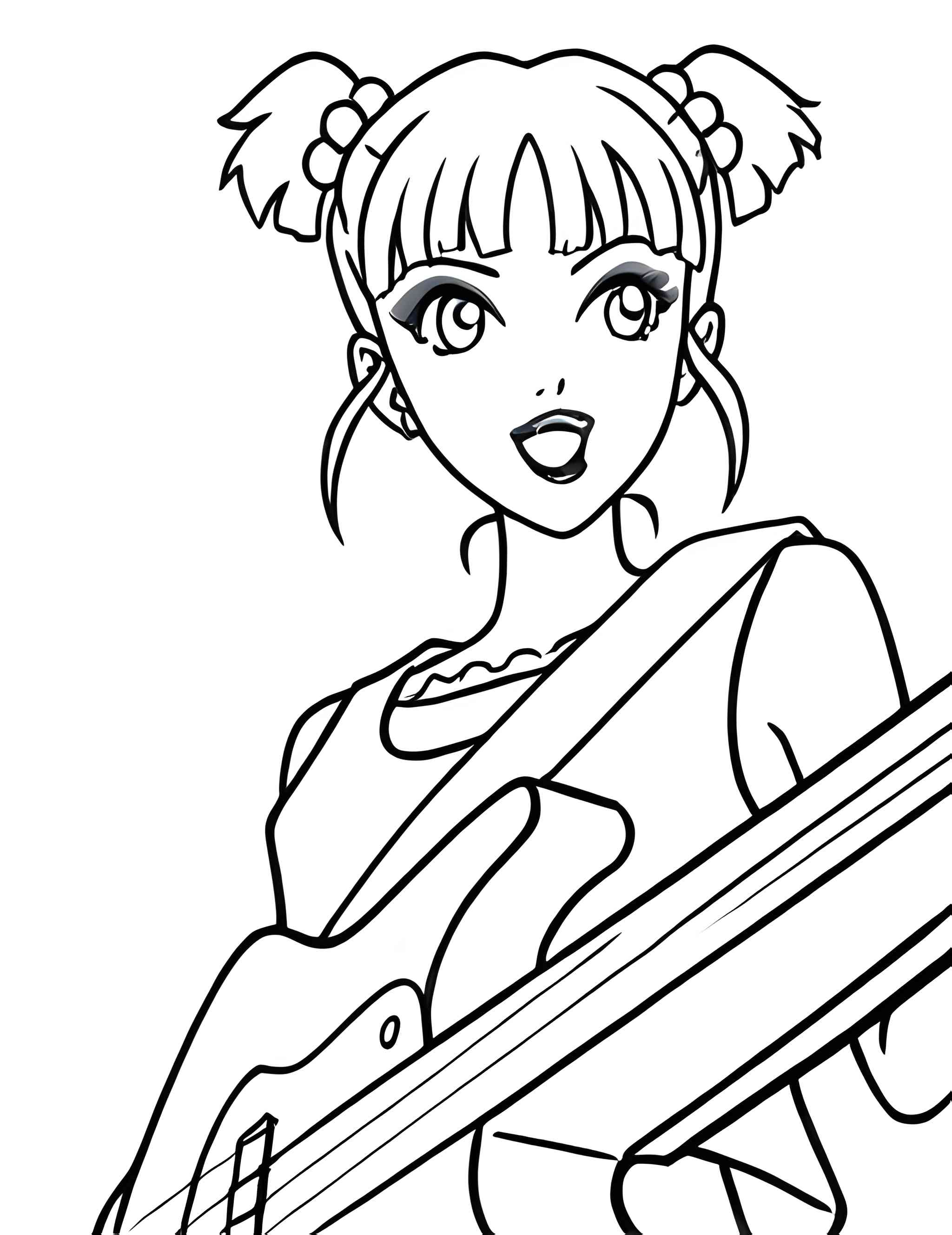 Раскраска Аниме 74