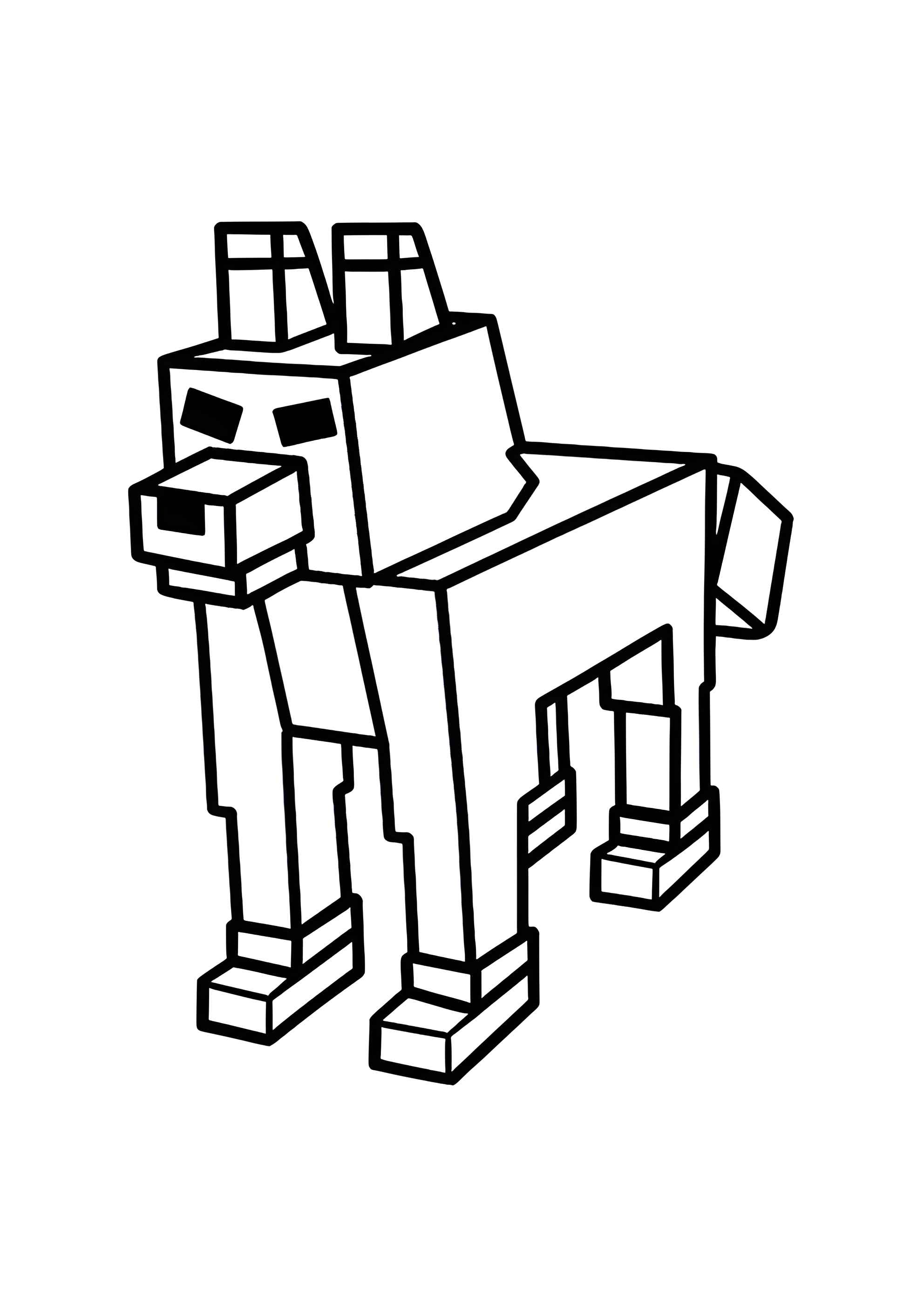 Раскраска Арктическая лиса из 99 ночей в лесу