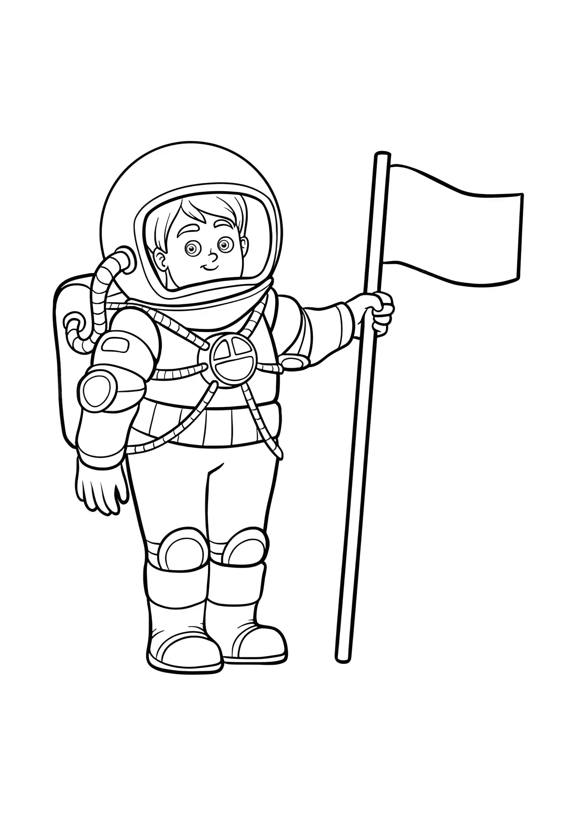 Раскраска Астронавт
