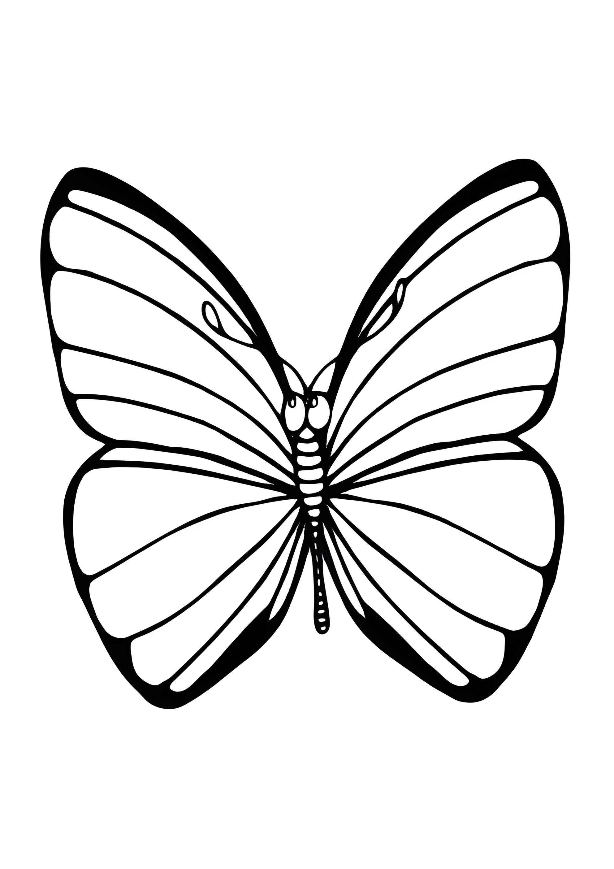 Раскраска Бабочка веселится