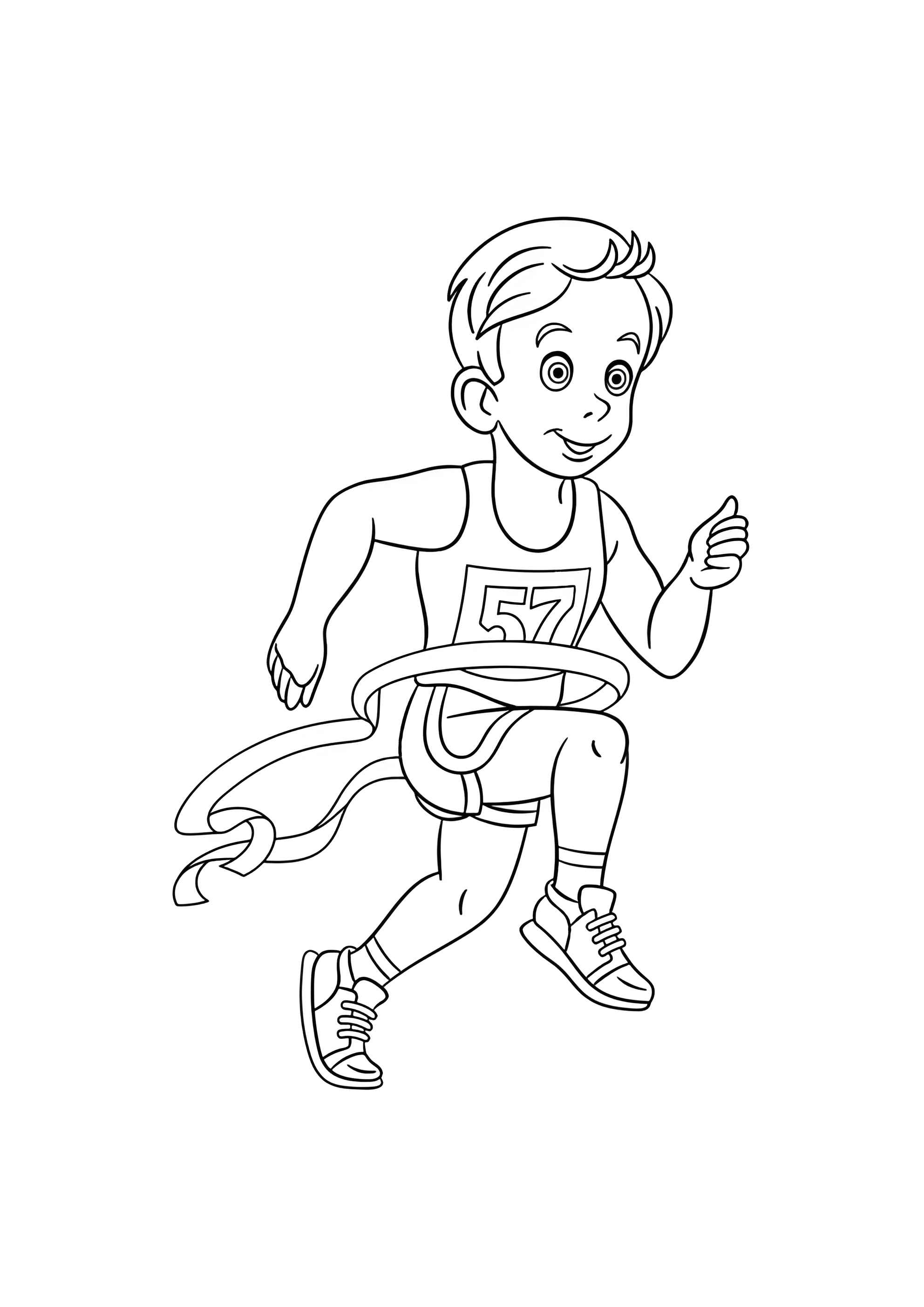 Раскраска Бегун