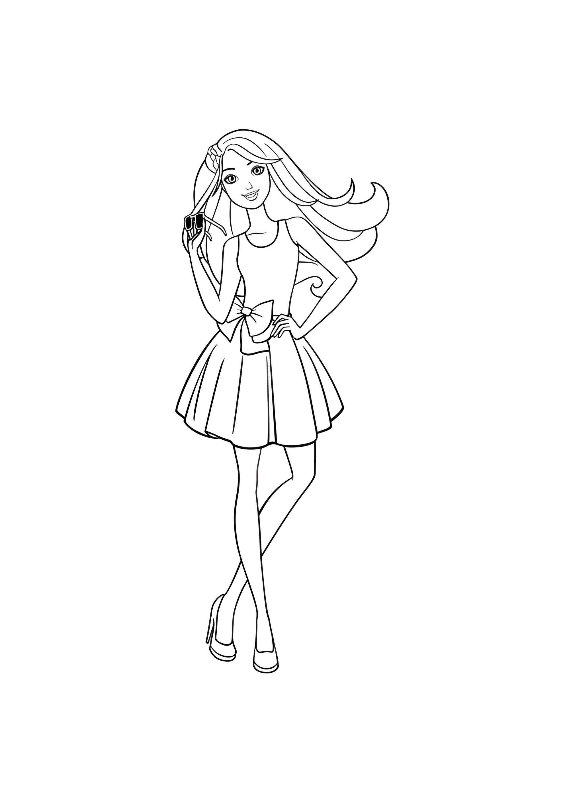 Раскраска Брендовые очки Барби