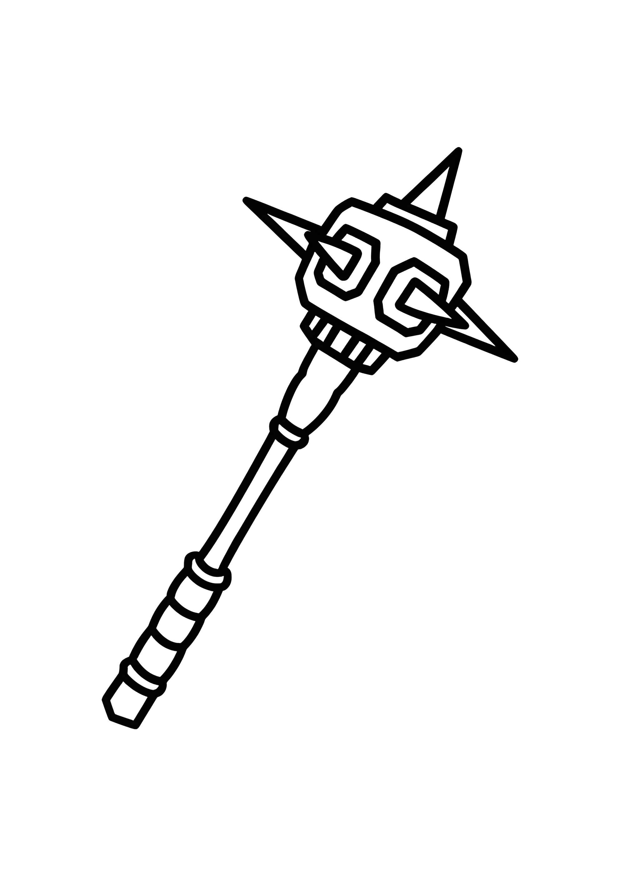 Раскраска Булава Короля Культистов