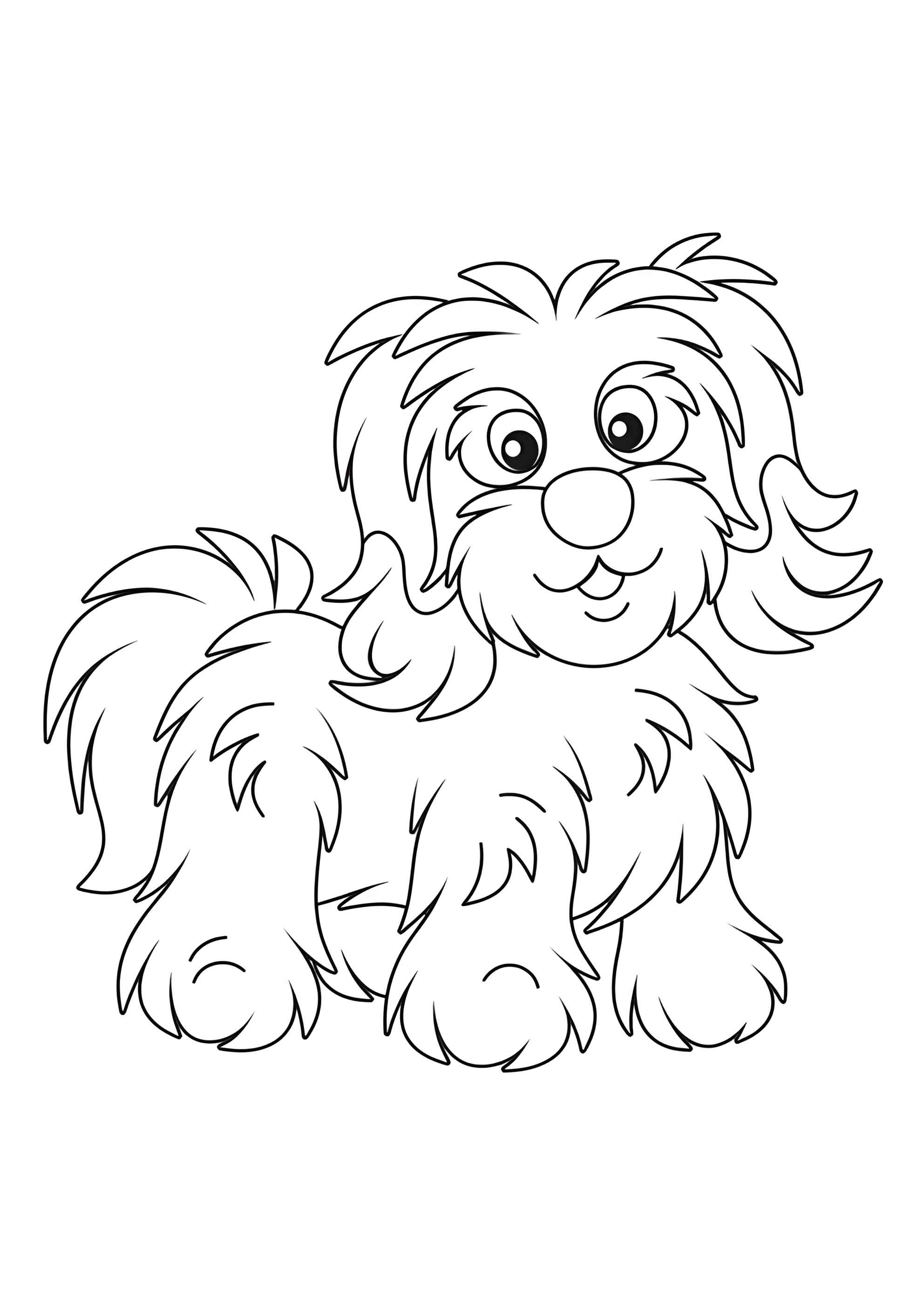 Раскраска Декоративная собачка