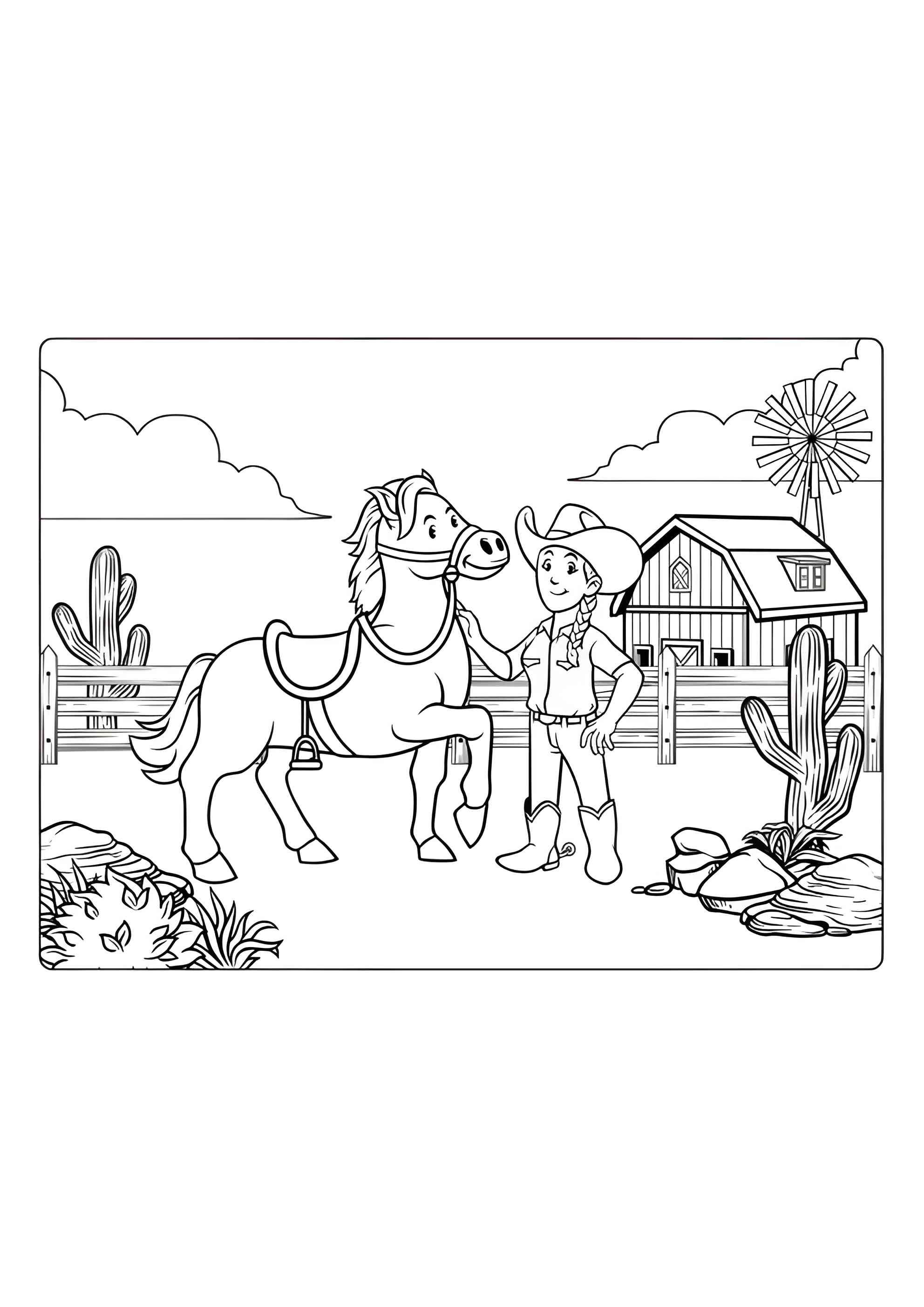 Раскраска Дикий Запад