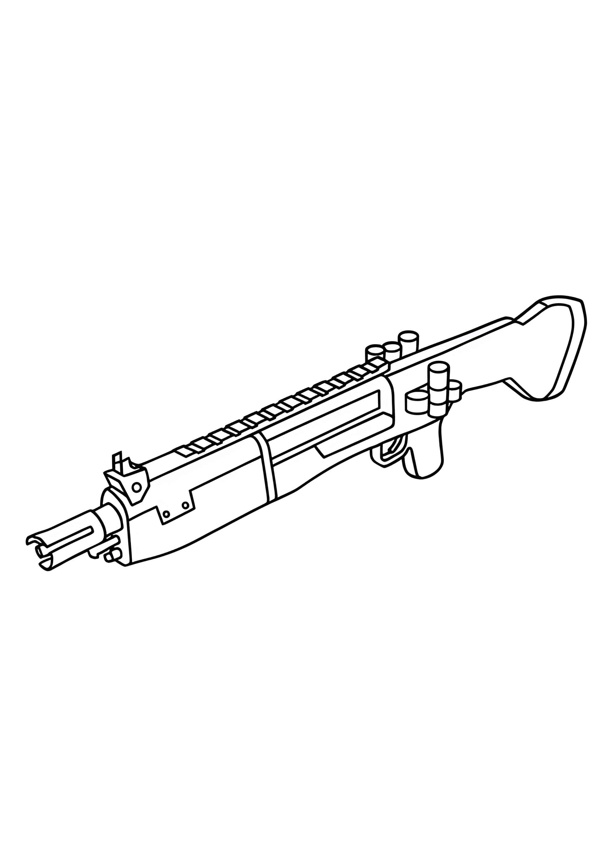 Раскраска Дробовик из 99 ночей в лесу