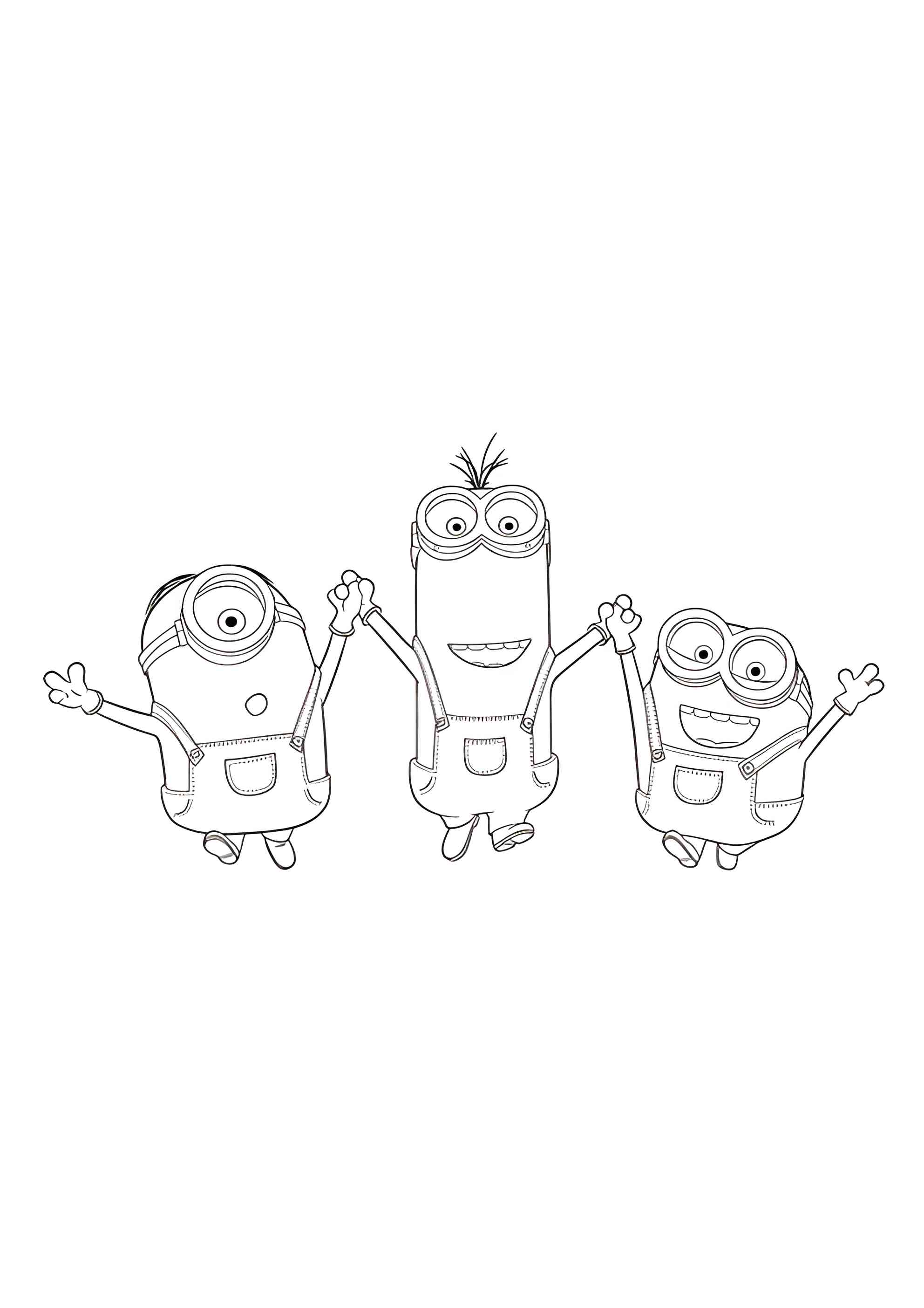 Раскраска Друзья миньоны