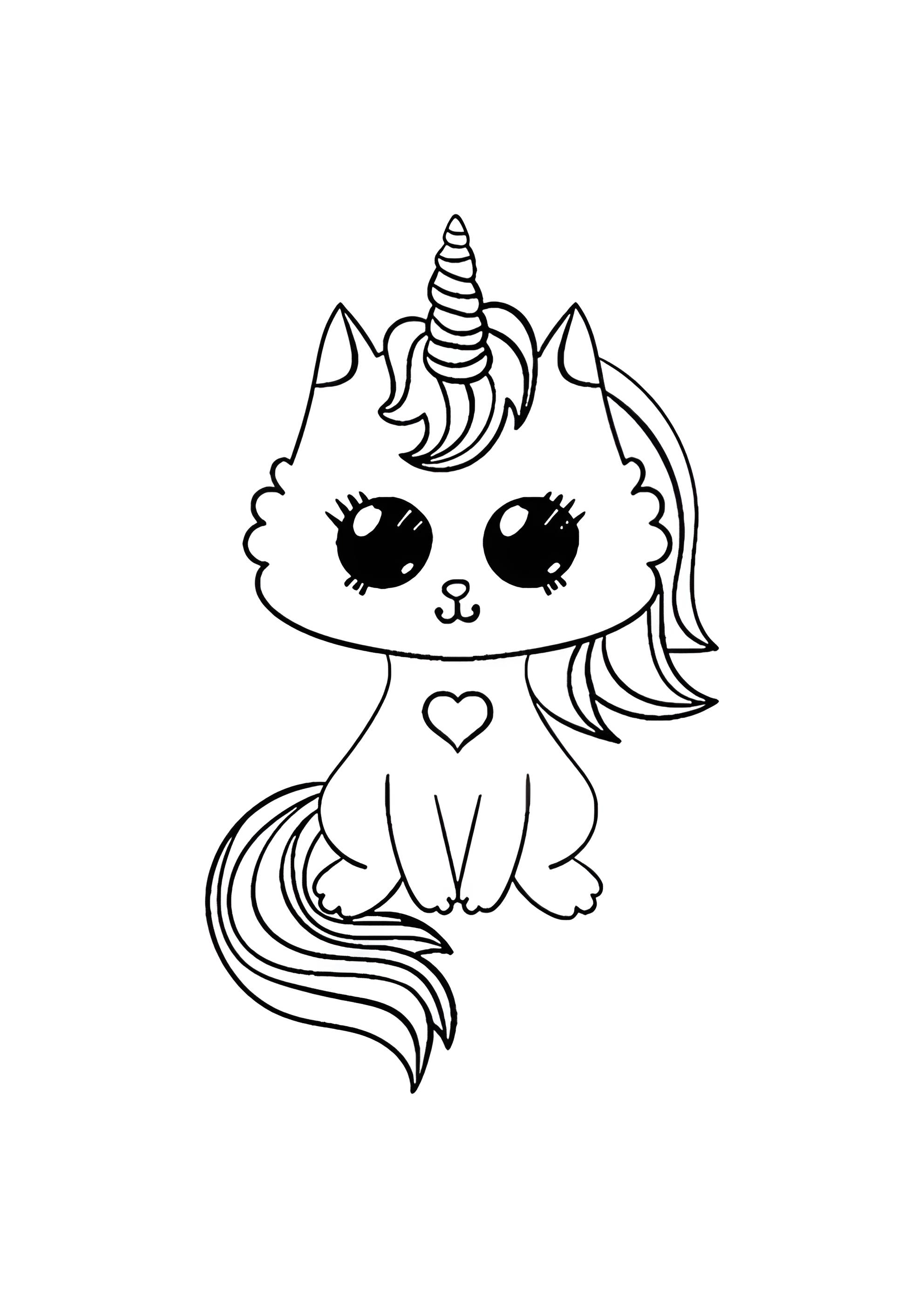 Раскраска Единокот