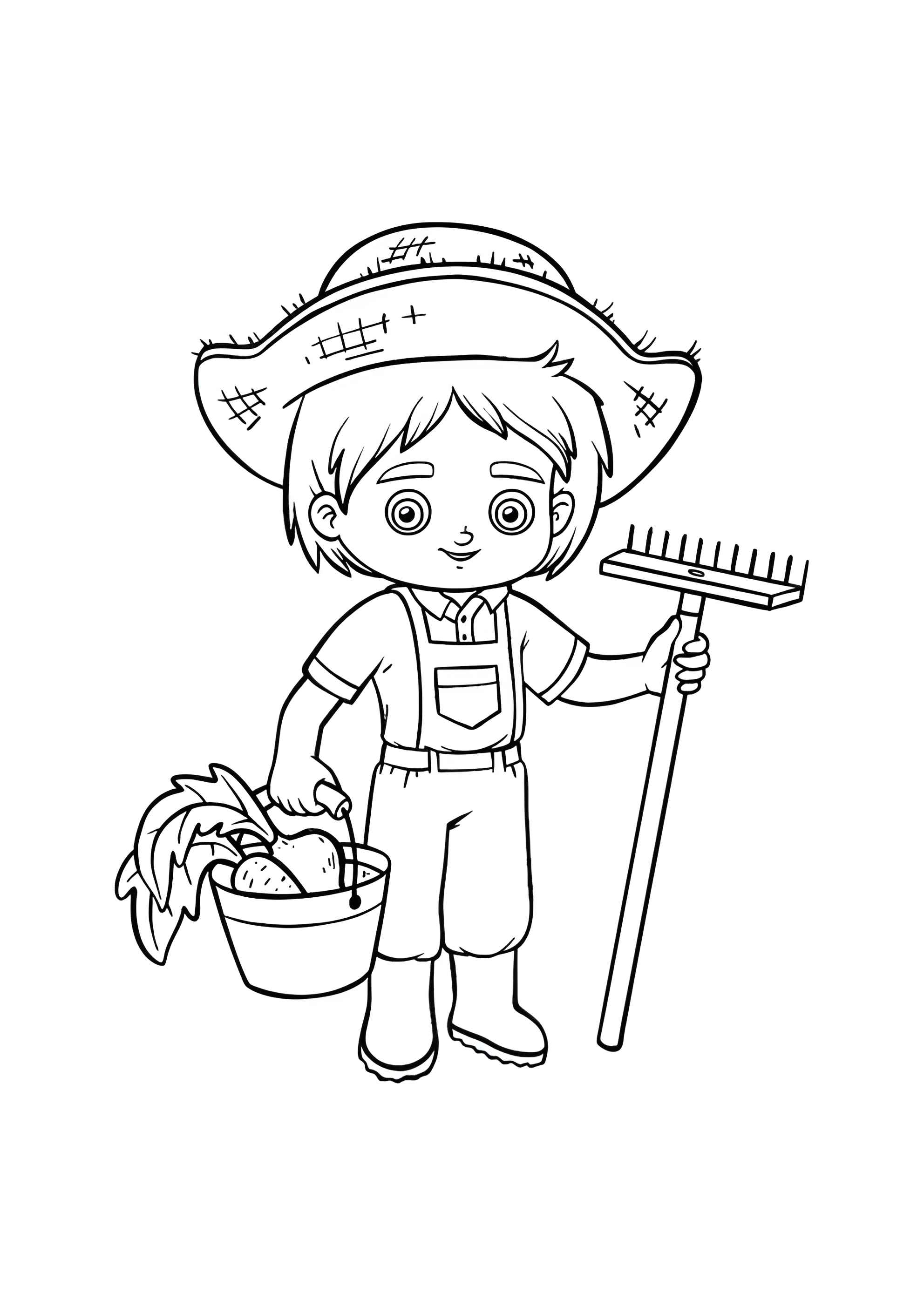 Раскраска Фермер