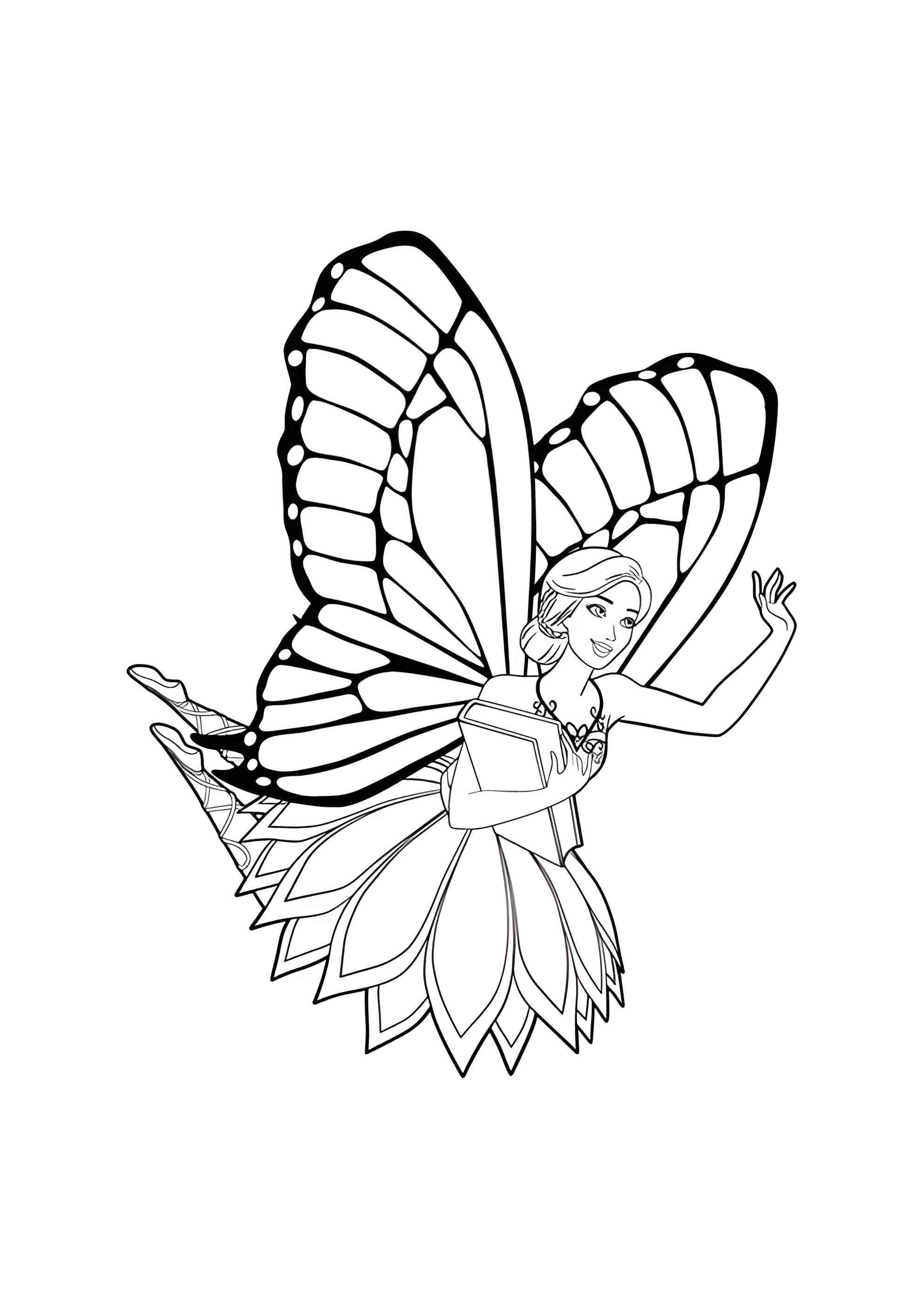 Раскраска Фея Барби